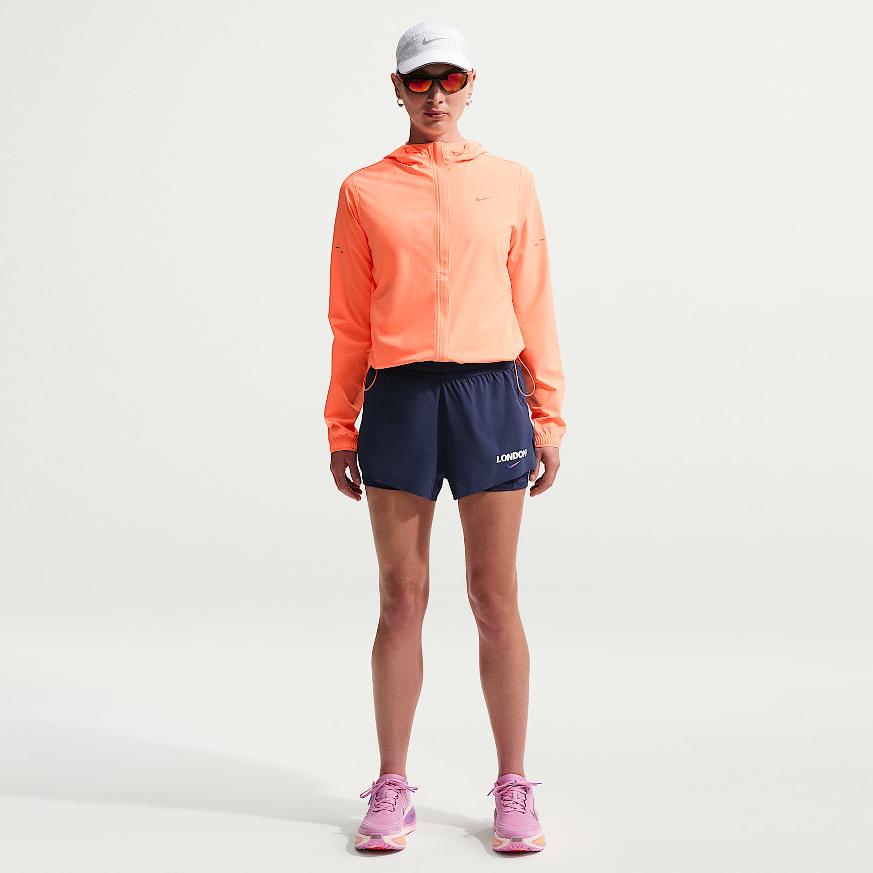 Nike Swft Dri-FIT 2-in-1-Laufshorts mit mittelhohem Bund (Damen)
