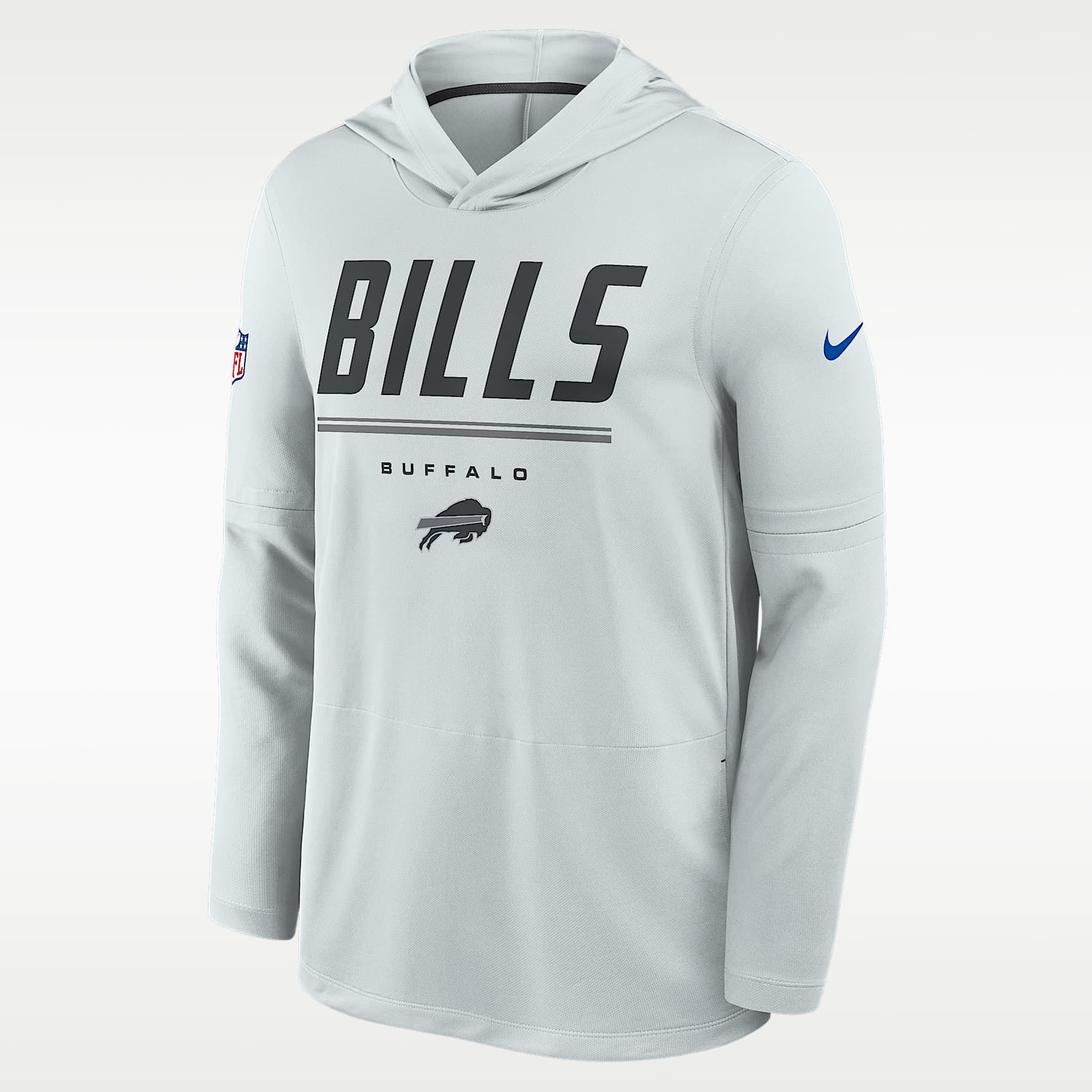 Buffalo Bills Sideline Men's Nike Dri-FIT NFL Long-Sleeve Hooded Top