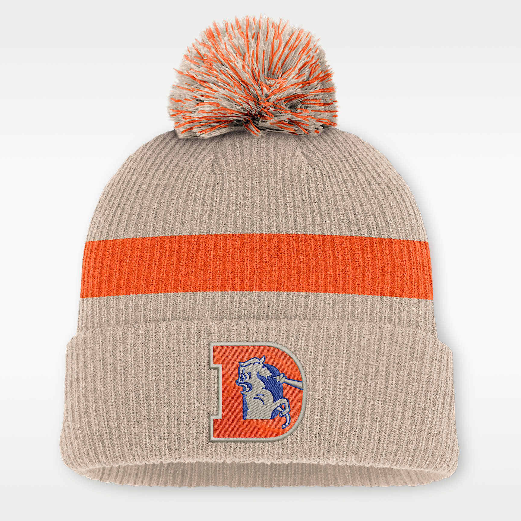 Denver Broncos Rewind Peak Men's Nike NFL Cuffed Pom Beanie