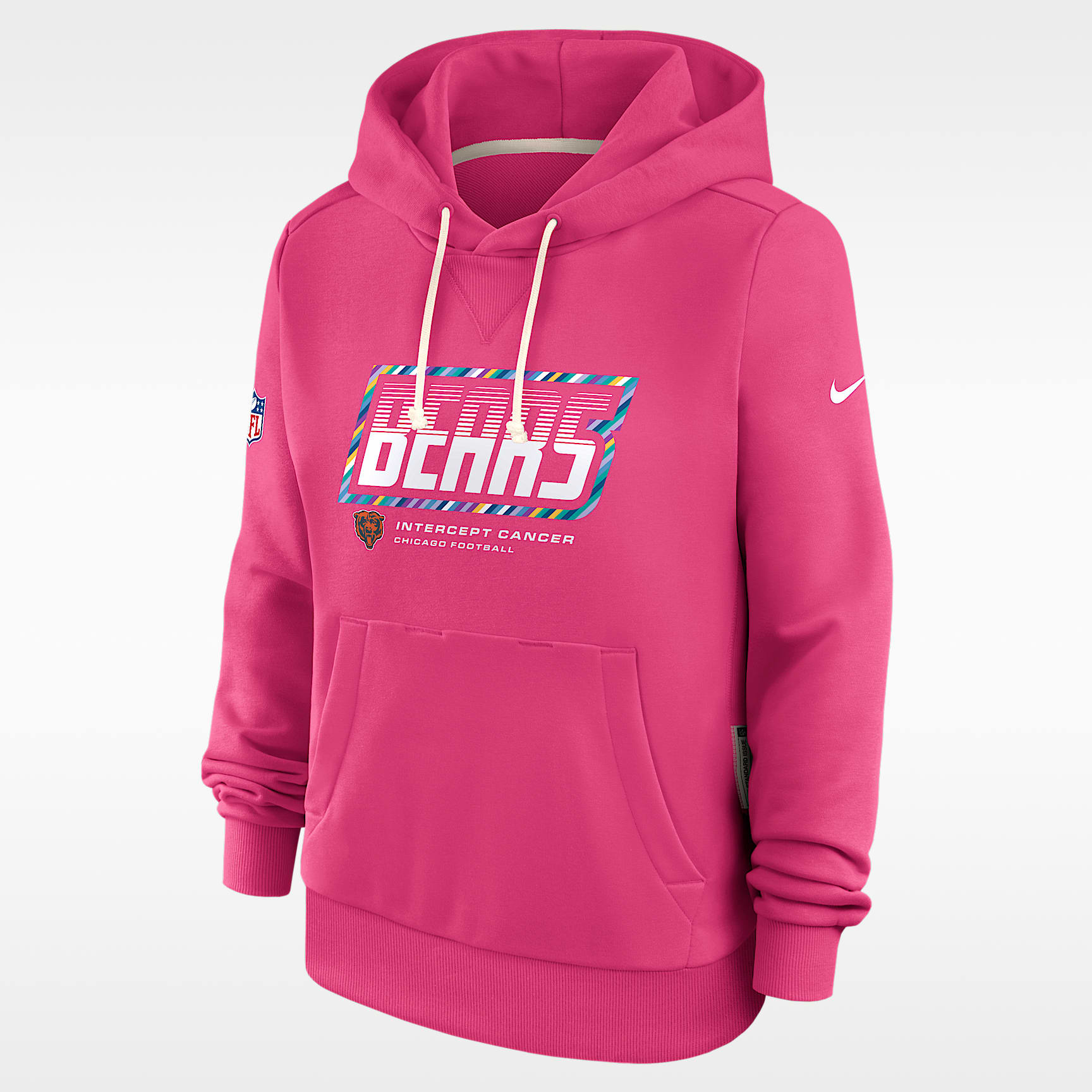 Chicago Bears Crucial Catch Standard Issue Women's Nike Dri-FIT NFL Pullover Hoodie
