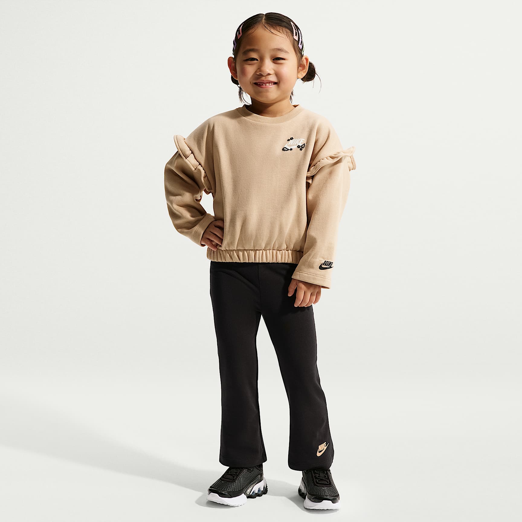 Nike Toddler Ruffle Crew and Flared Leggings Set