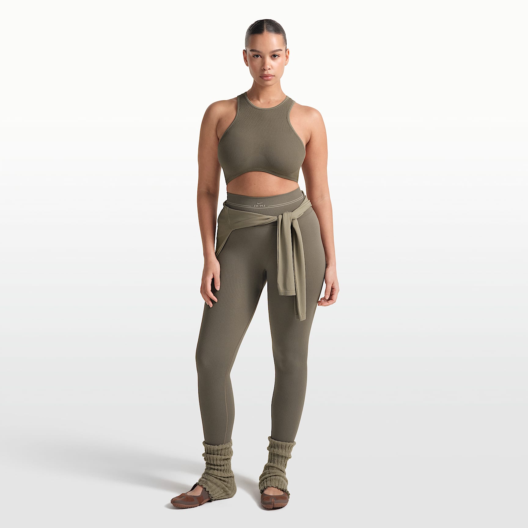 NikeSKIMS Ribbed Seamless Women's High-Waisted 66cm (approx.) Leggings