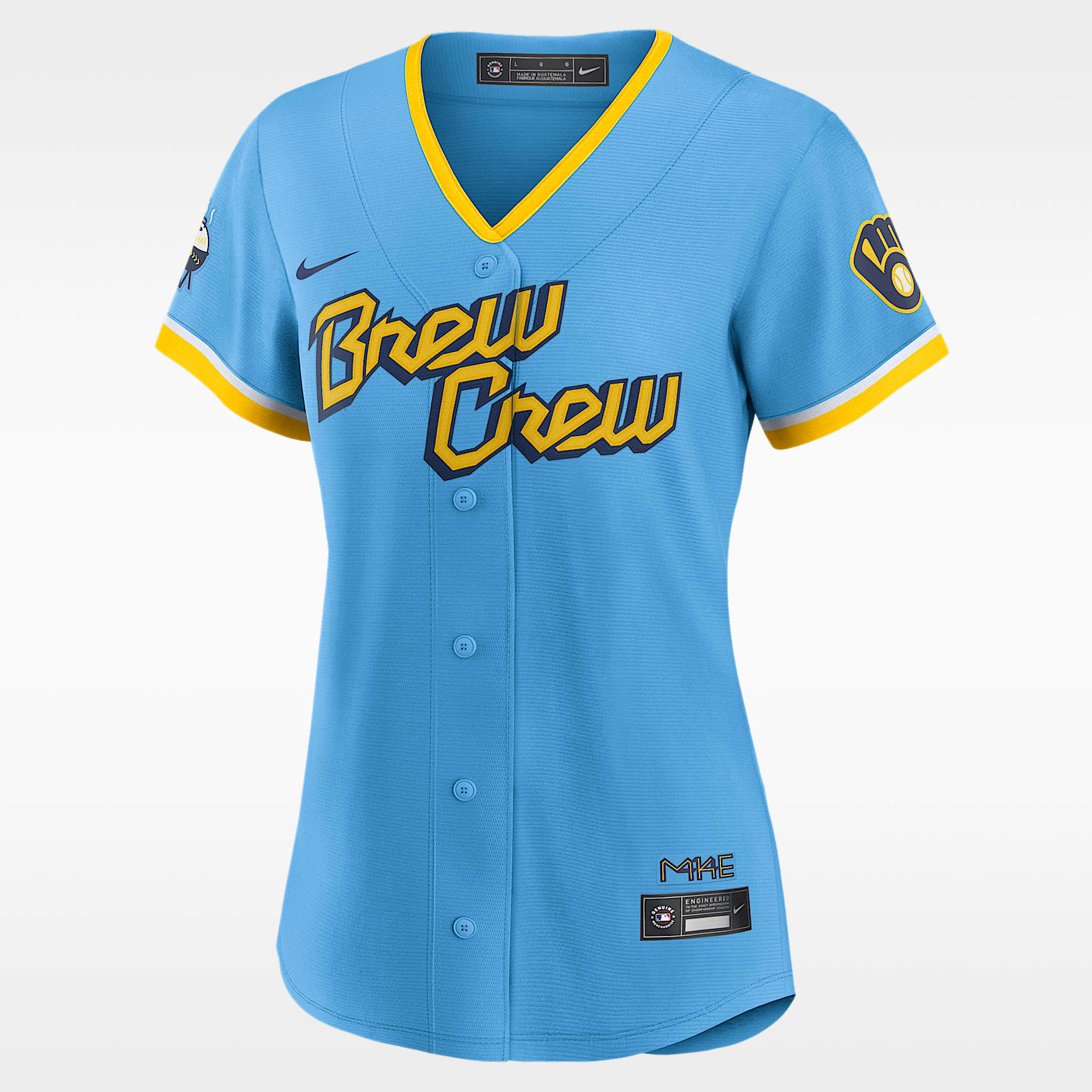 Jersey de béisbol Replica para mujer MLB Milwaukee Brewers City Connect (Christian Yelich)