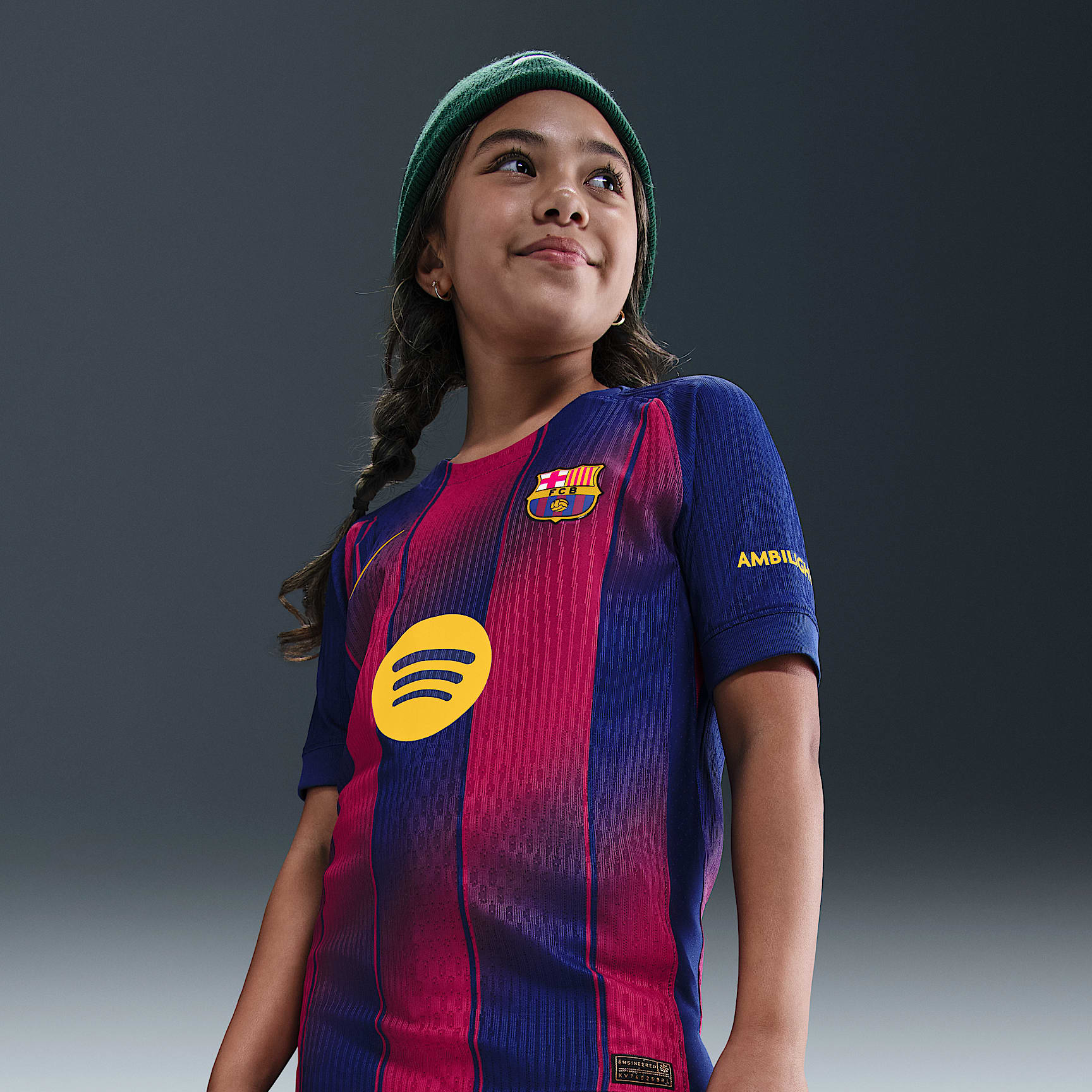 F.C. Barcelona 2025/26 Match Home Older Kids' Nike Dri-FIT ADV Football Authentic Shirt