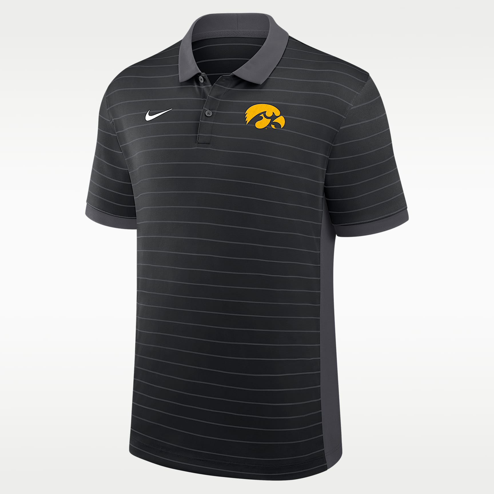 Iowa Sideline Victory Stripe Men's Nike Dri-FIT College Polo