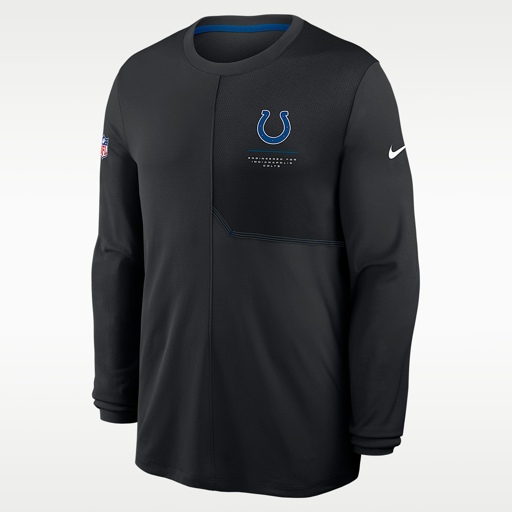 Indianapolis Colts Sideline Coach Men's Nike Dri-FIT NFL Long-Sleeve Top