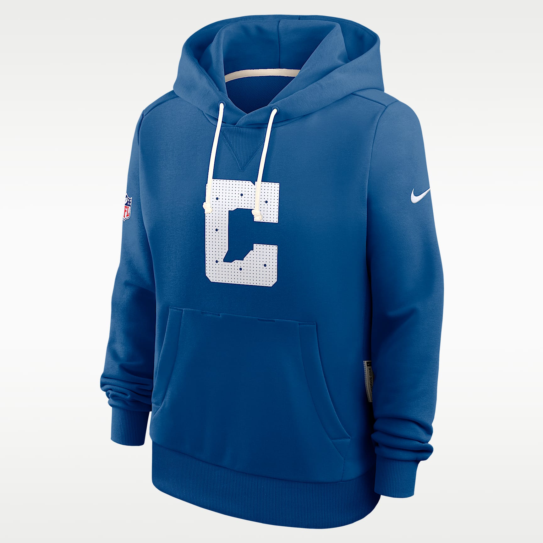 Sudadera con gorro sin cierre Nike Dri-FIT de la NFL para mujer Indianapolis Colts Sideline