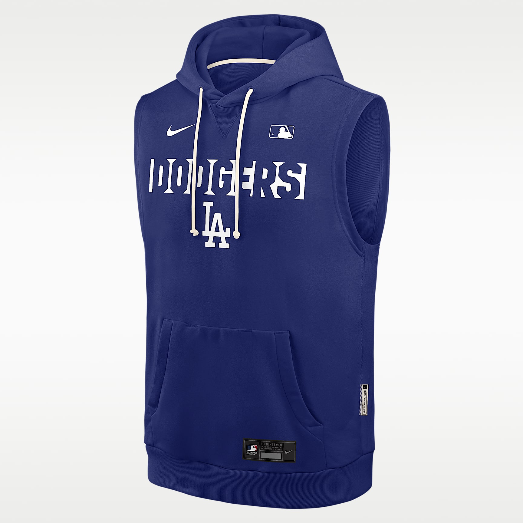Los Angeles Dodgers Authentic Collection Standard Issue Men's Nike Dri-FIT MLB Sleeveless Pullover Hoodie