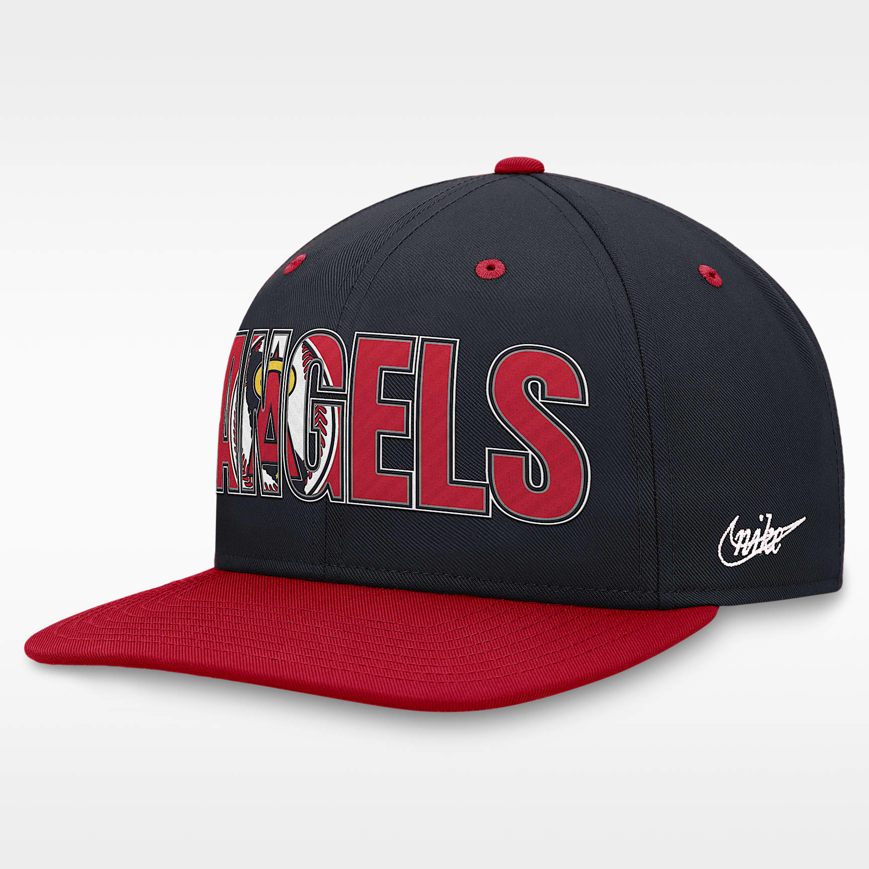 Gorra ajustable Nike MLB para hombre California Angels Pro Cooperstown