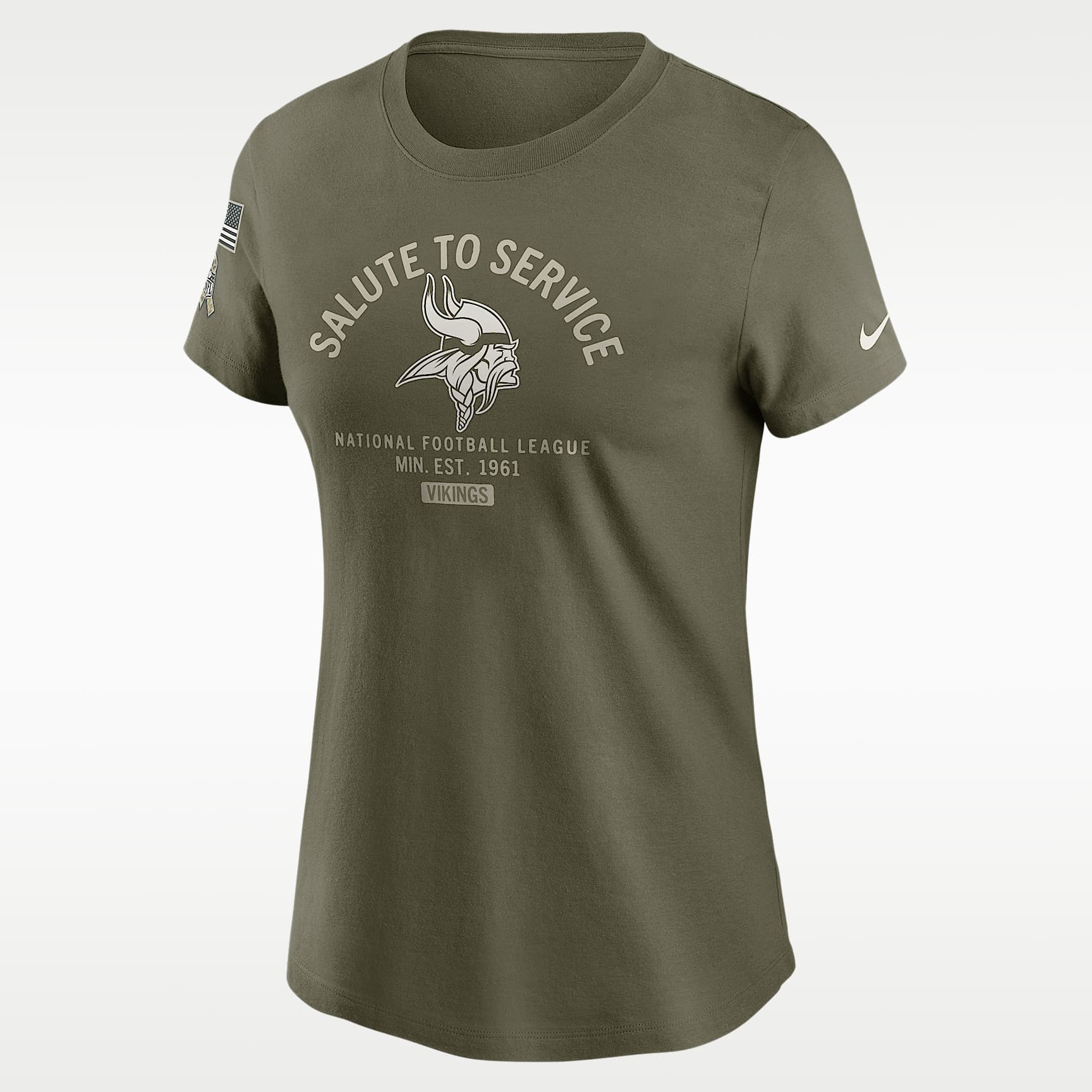 Minnesota Vikings Salute to Service Sideline Women's Nike NFL T-Shirt