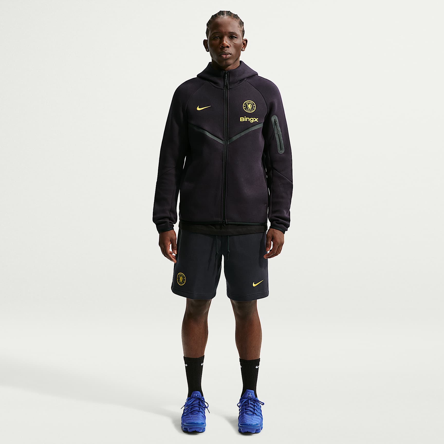 Fotbollsshorts Nike Chelsea F.C. Tech Fleece för män