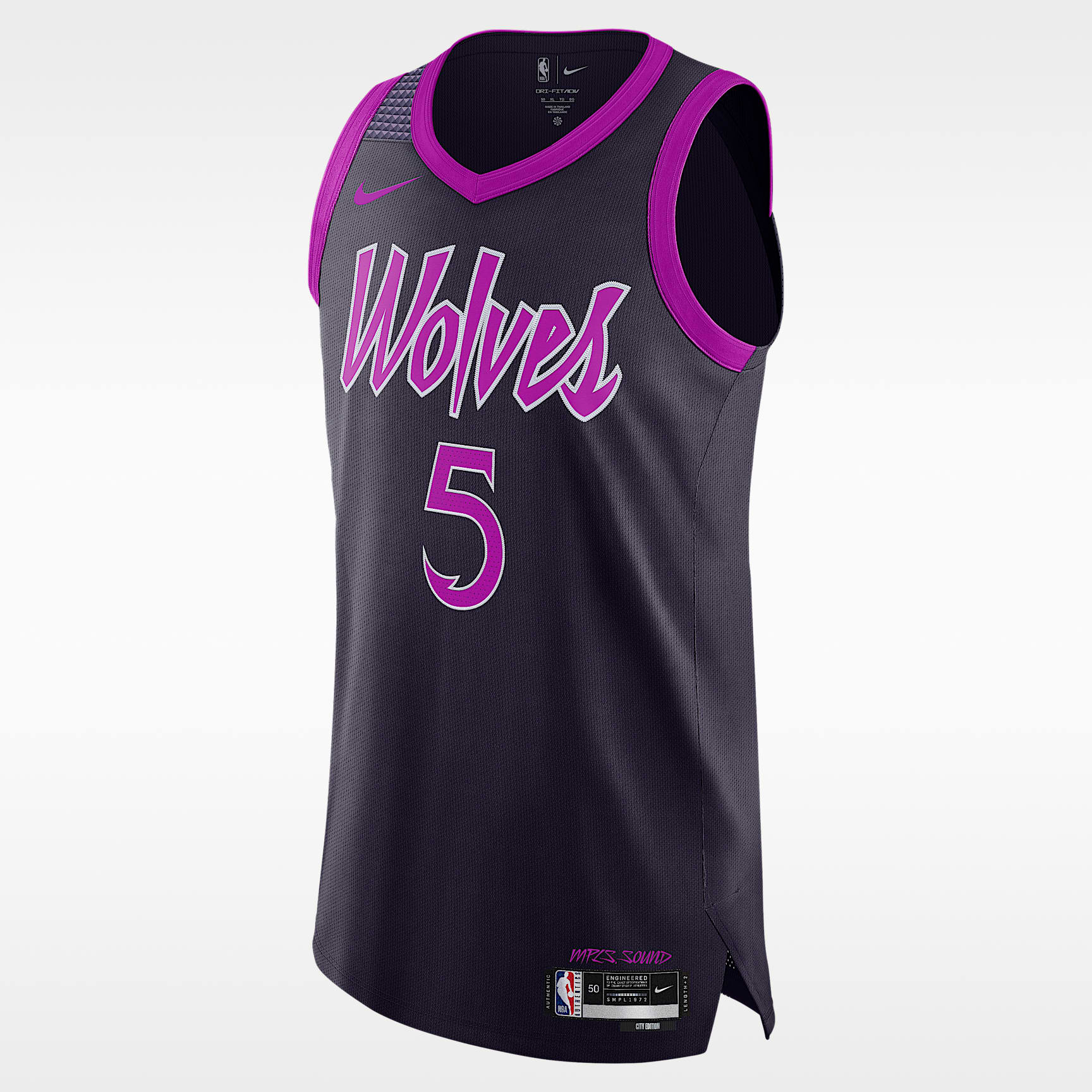 Jersey Nike Dri-FIT ADV de la NBA Authentic para hombre Anthony Edwards Minnesota Timberwolves City Edition