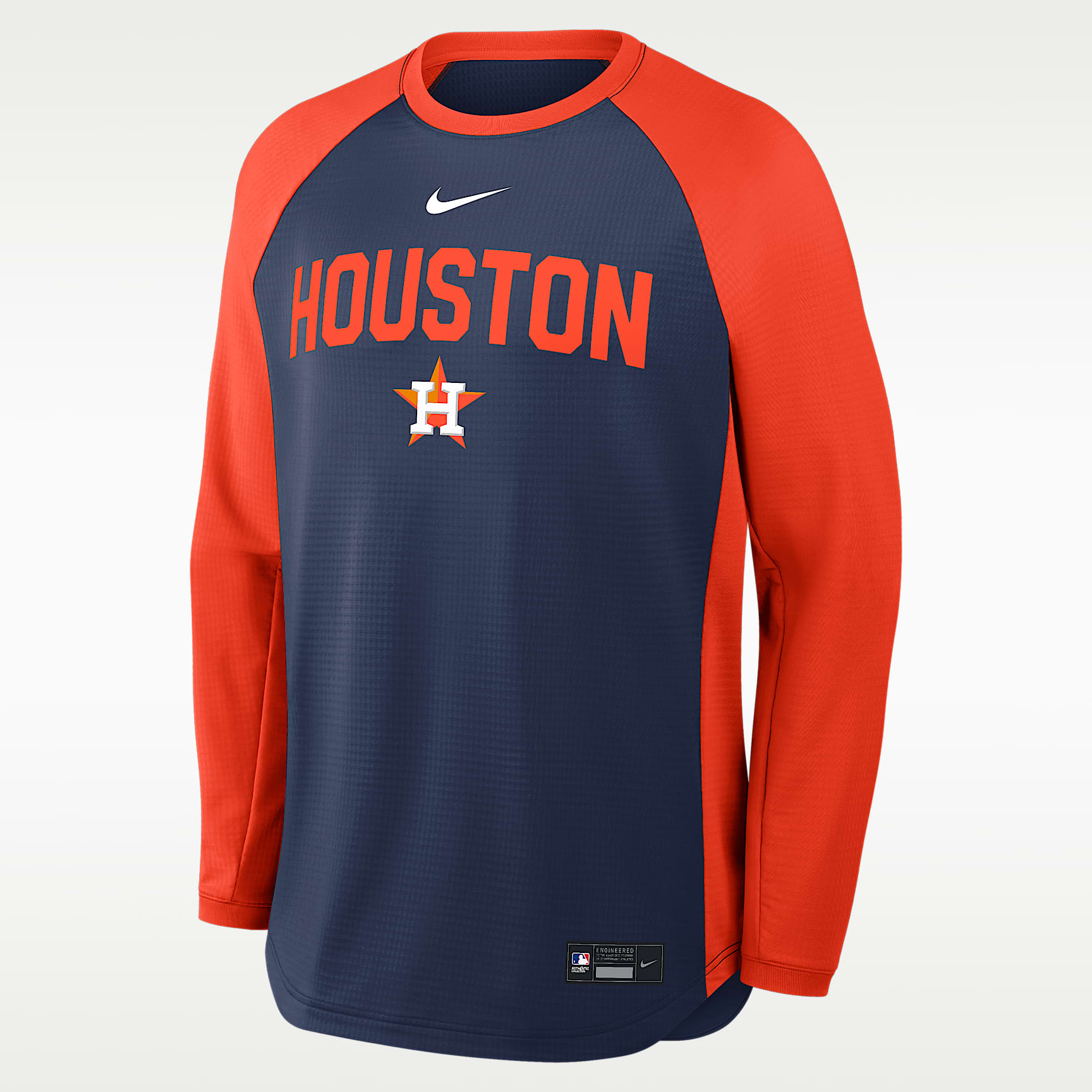 Houston Astros Authentic Collection Men's Nike Dri-FIT Pullover Crew