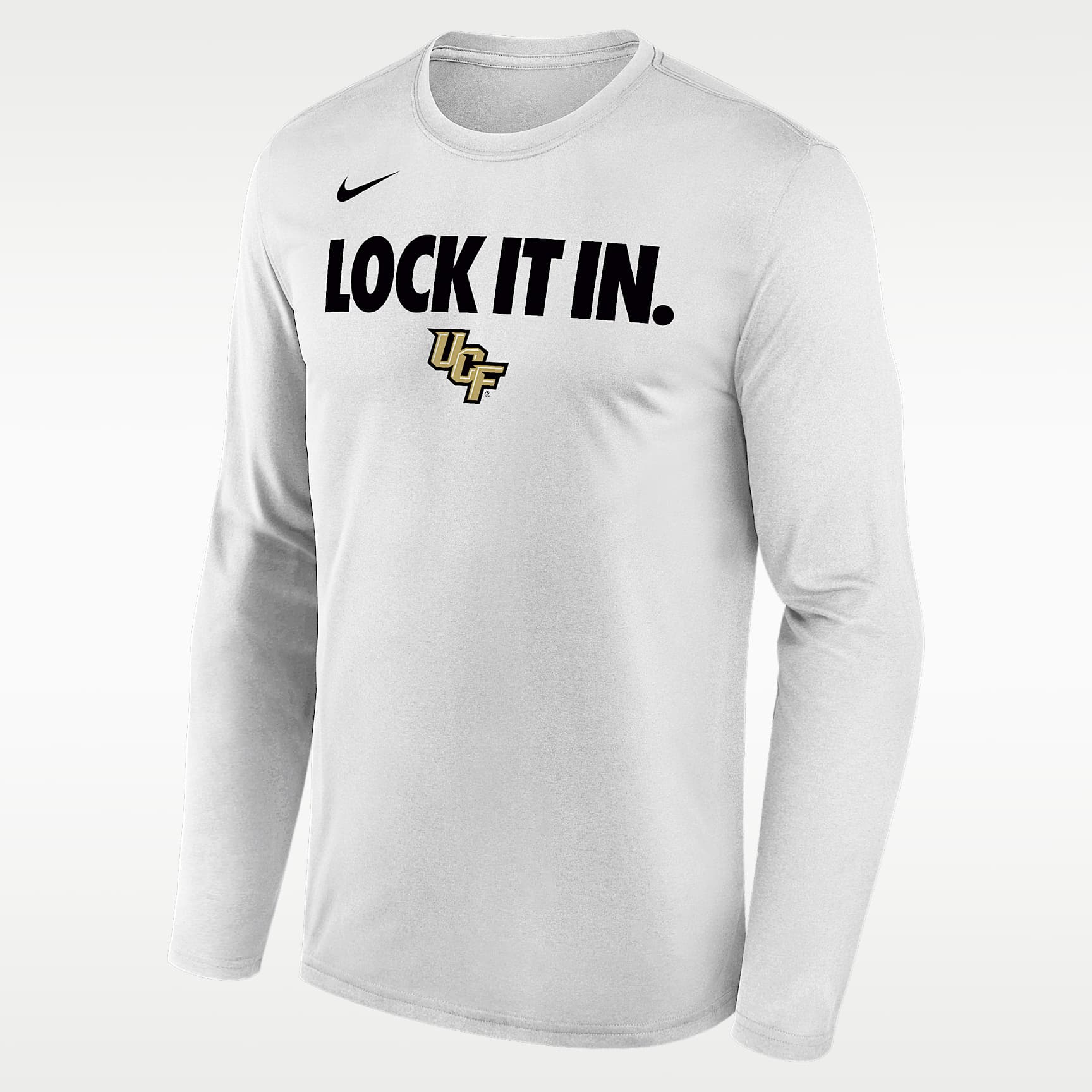UCF 2026 On-Court Bench Men's Nike Dri-FIT College Long-Sleeve T-Shirt