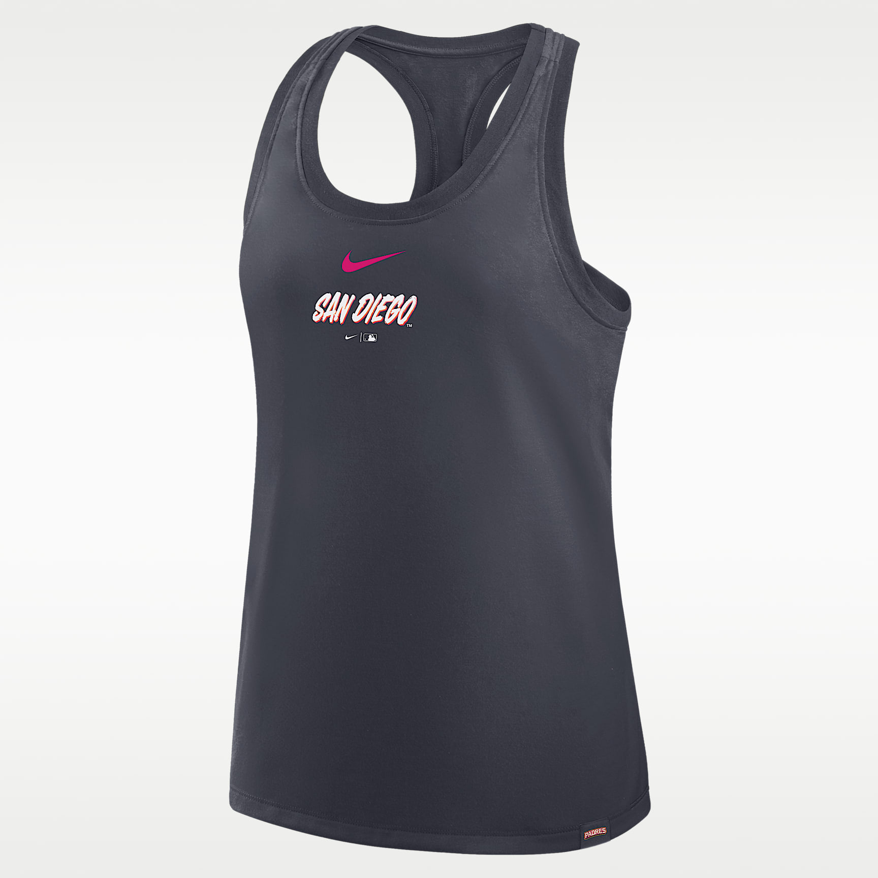 San Diego Padres Script City Connect Women's Nike MLB Racerback Tank Top