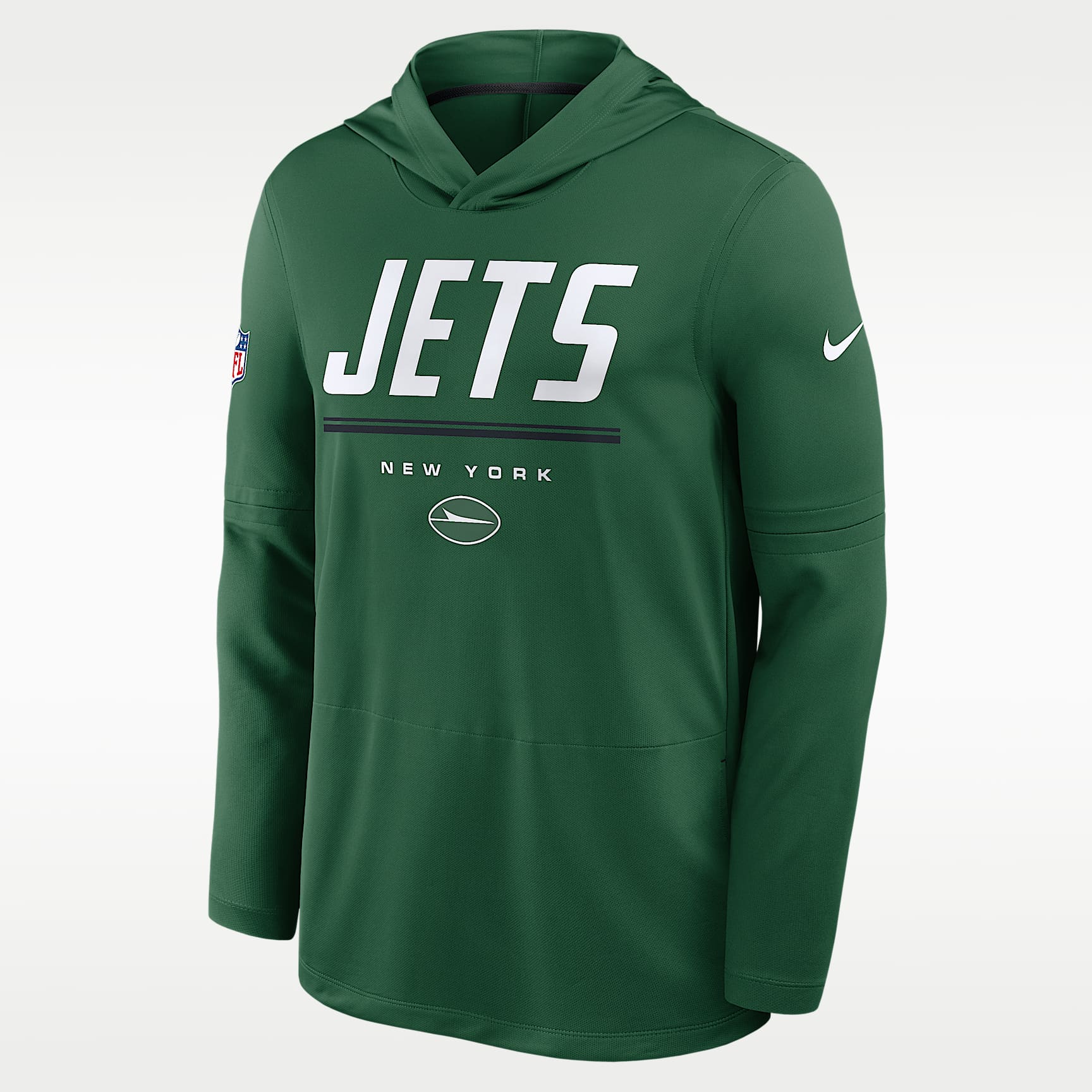 New York Jets Sideline Men's Nike Dri-FIT NFL Long-Sleeve Hooded Top