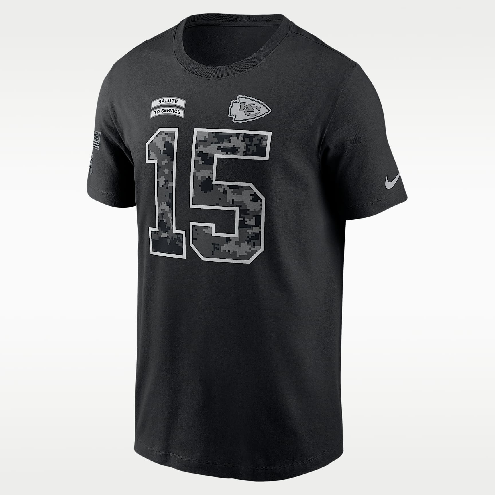 Patrick Mahomes Kansas City Chiefs Salute to Service Men's Nike NFL T-Shirt