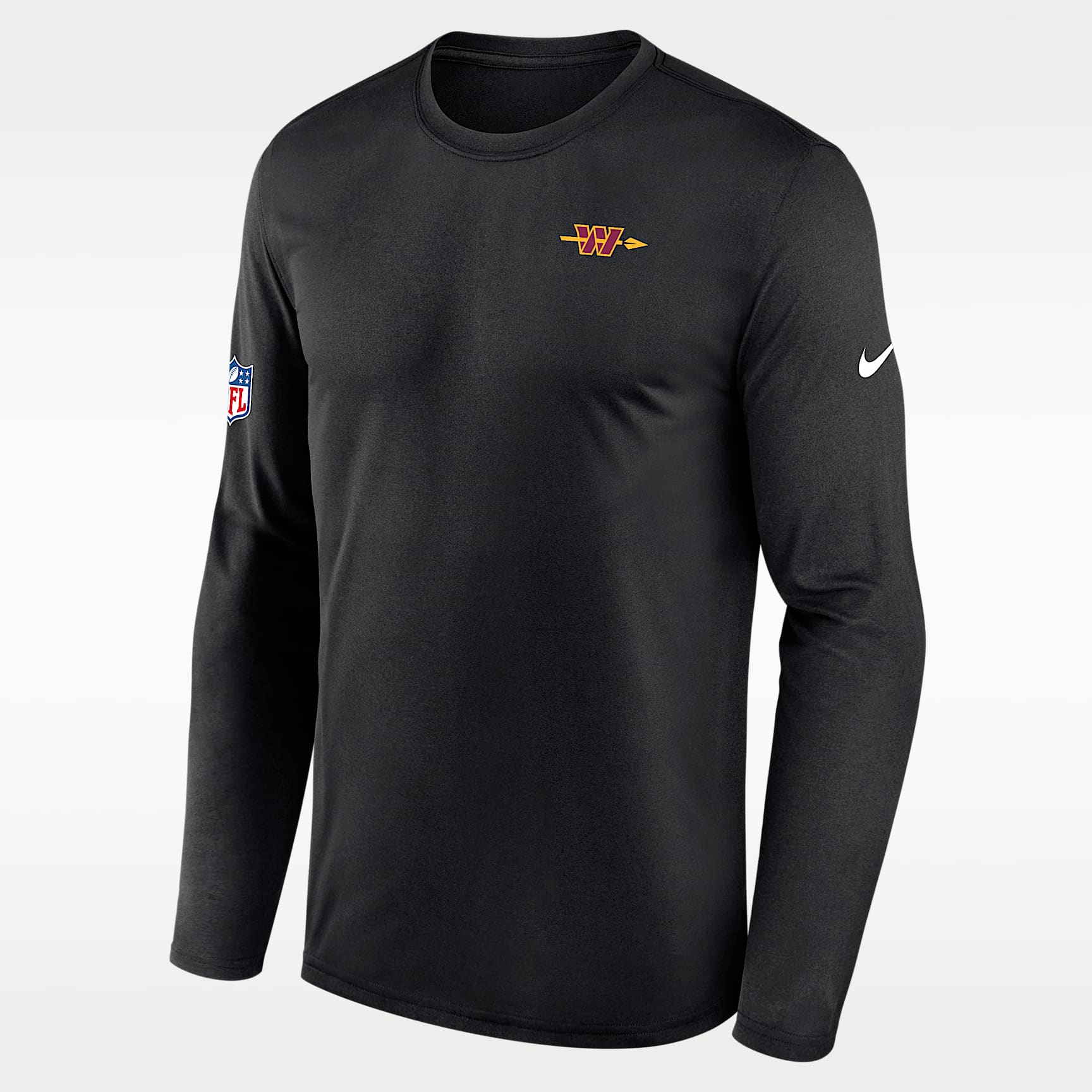 Washington Commanders Alt Legend Small Logo Men's Nike Dri-FIT NFL Long-Sleeve T-Shirt