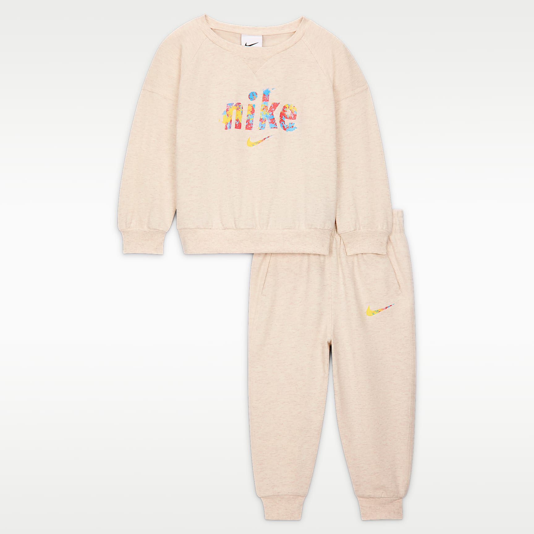 Nike E1D1 Baby (12-24M) French Terry 2-Piece Graphic Crew Set
