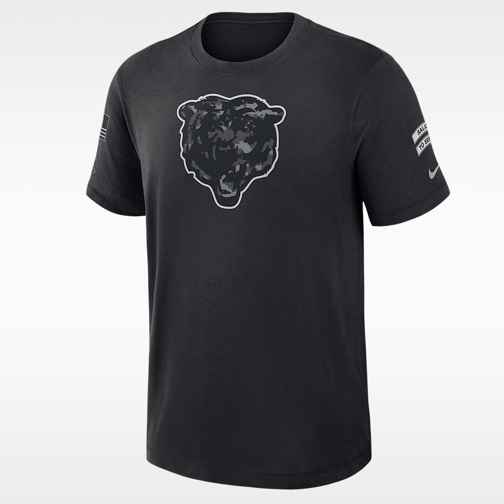 Chicago Bears Salute to Service Slub Men's Nike Dri-FIT NFL T-Shirt