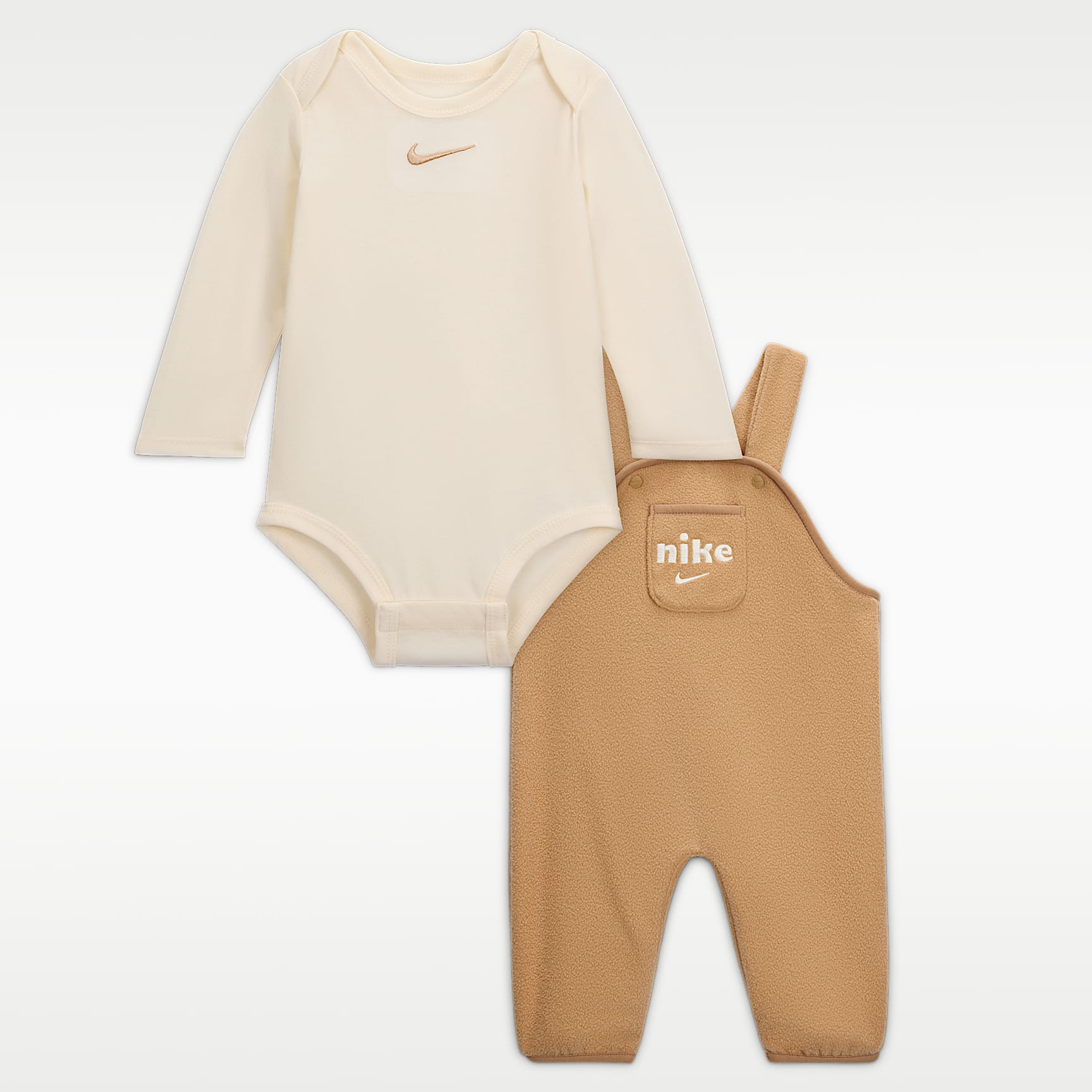 Nike Baby Plush Fleece Overalls 2-Piece Set