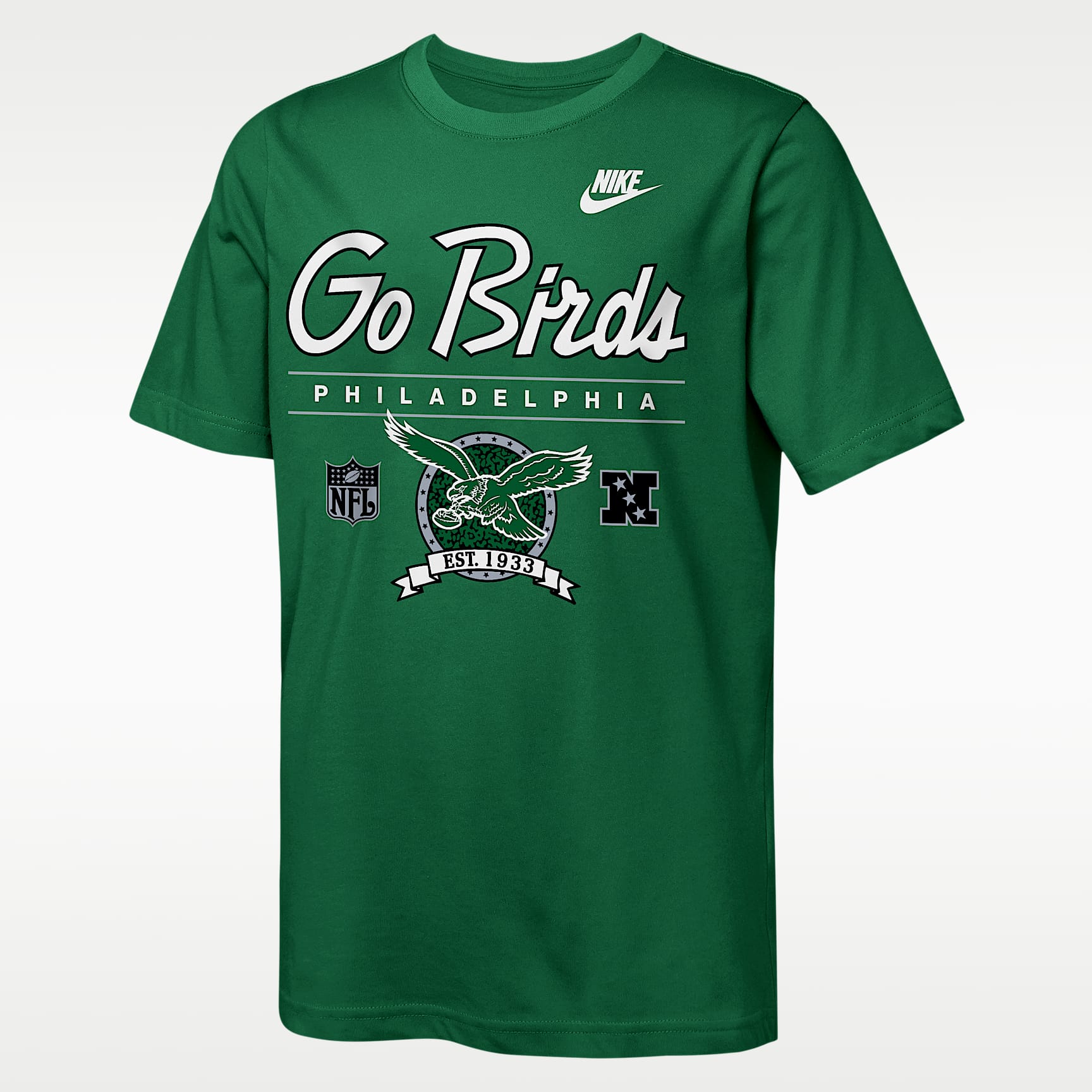 Philadelphia Eagles Rewind Hometown Slub Big Kids' Nike Dri-FIT NFL T-Shirt