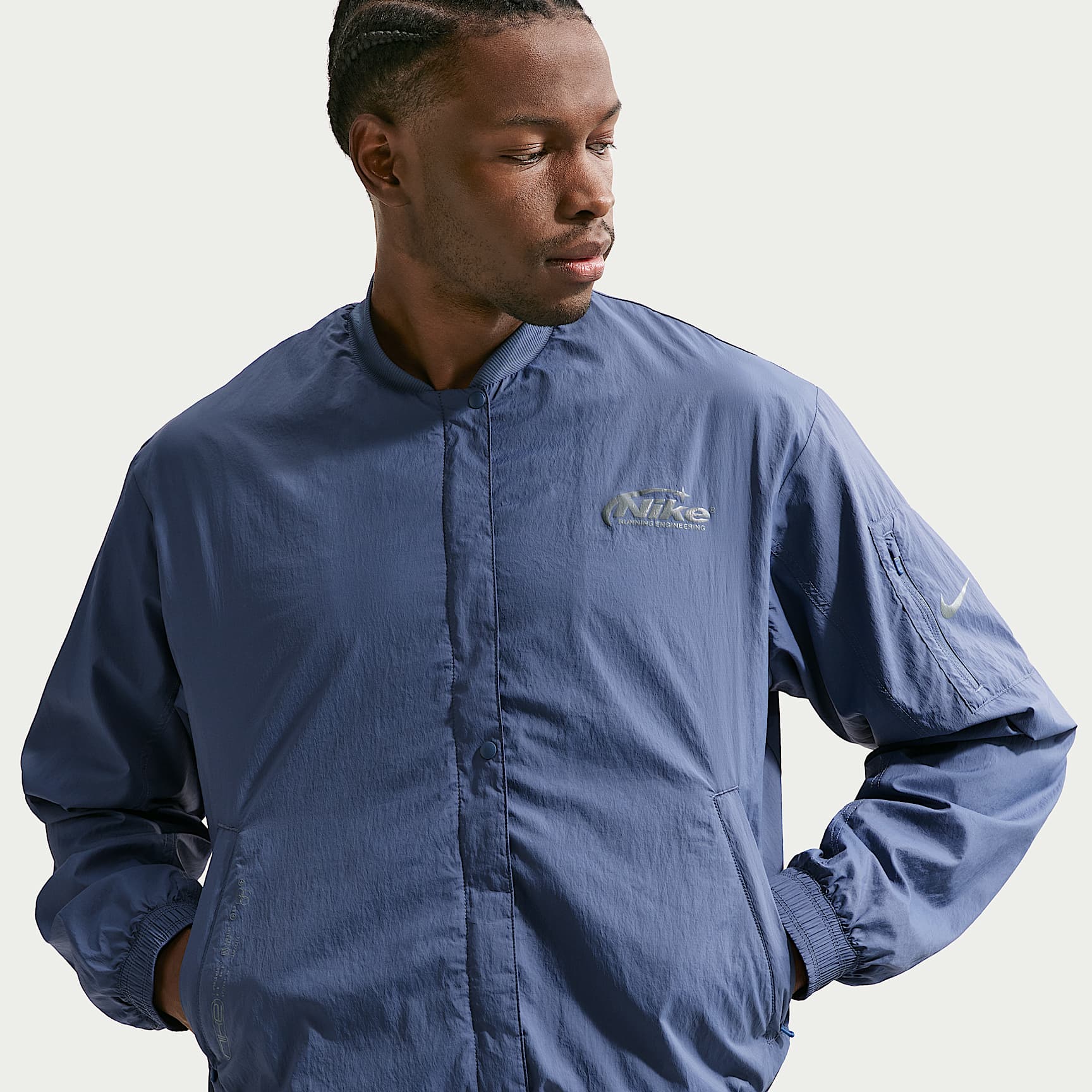 Nike Repel-Laufbomberjacke mit UV-Schutz (Herren)