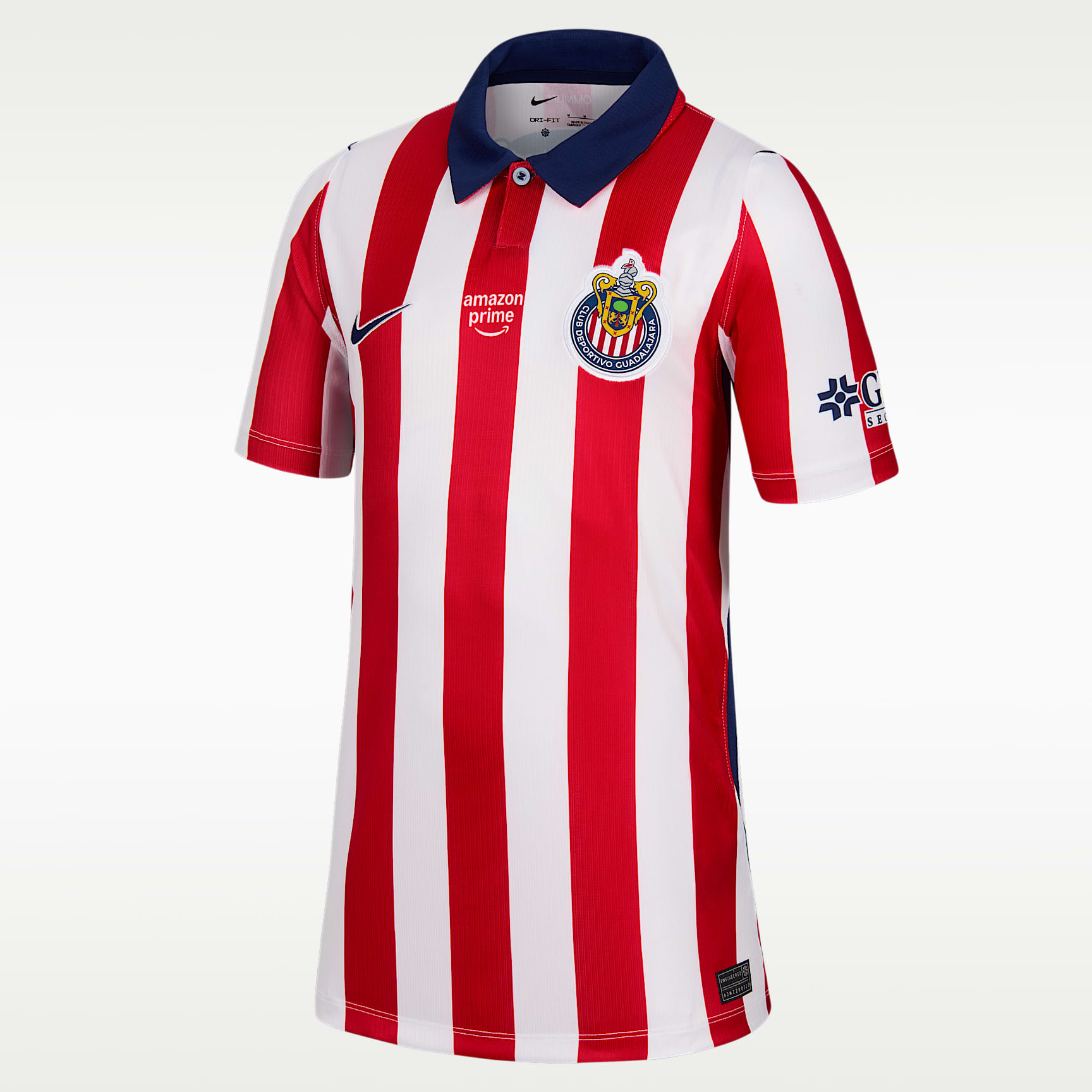Jersey de futbol Nike Dri-FIT Replica del C.D. Guadalajara local 2026/27 Stadium para niños talla grande