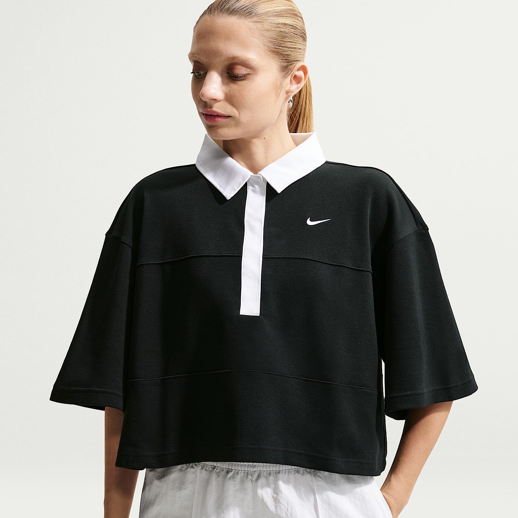 Nike Sportswear Women's Oversized Short-Sleeve Polo Top