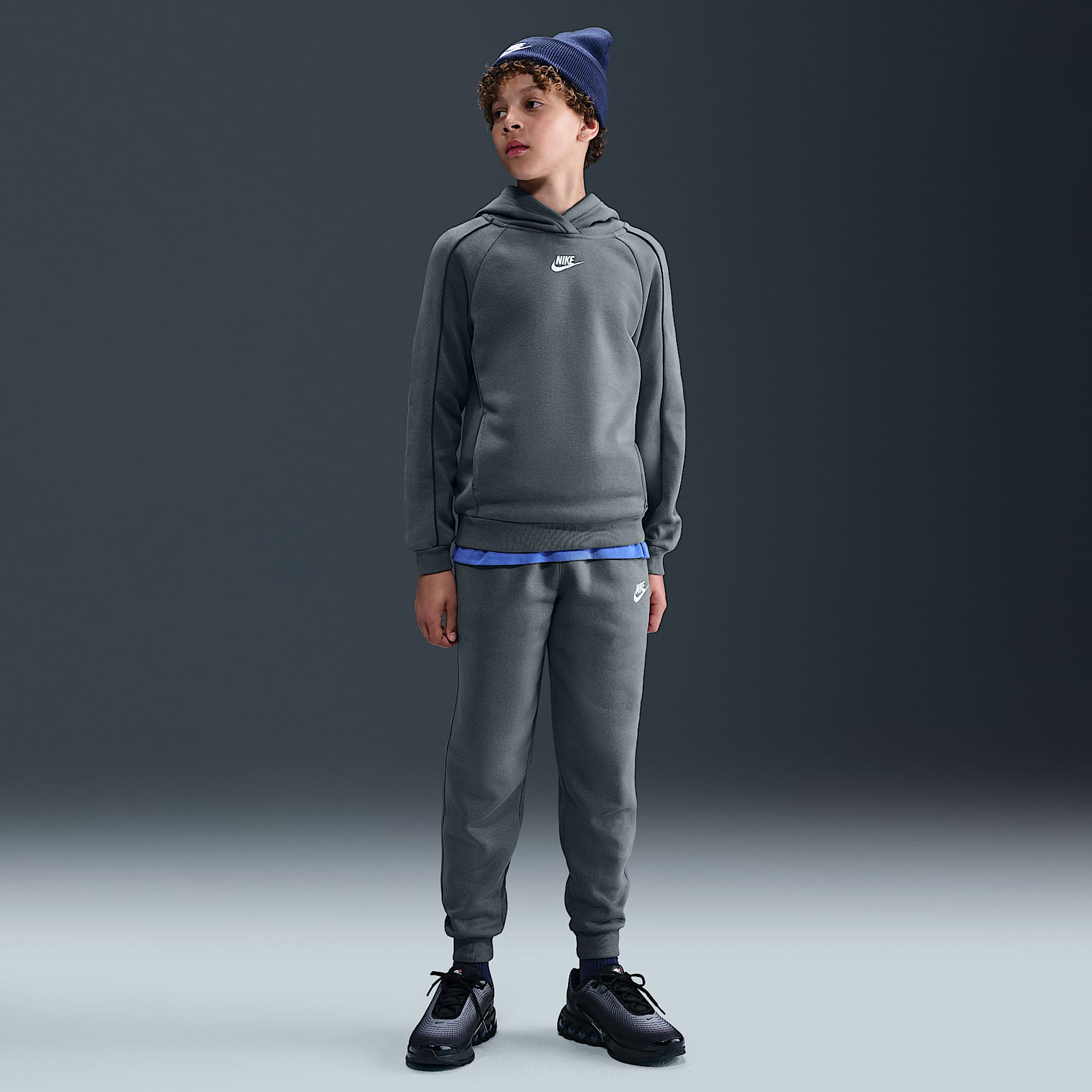 Tracksuit Nike Sportswear Club Fleece med huva för ungdom