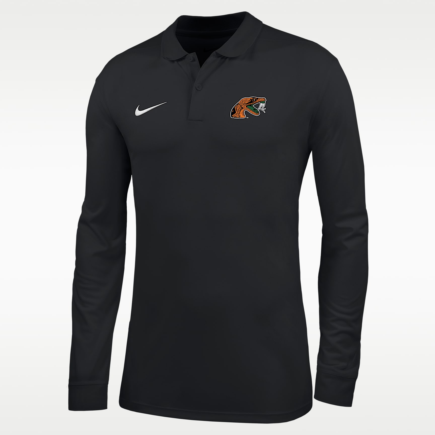 Nike College (Florida A&M University) Men's Dri-FIT Long-Sleeve Polo