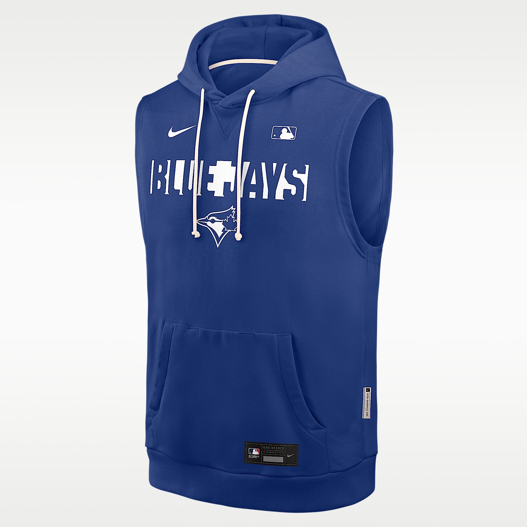 Toronto Blue Jays Authentic Collection Standard Issue Men's Nike Dri-FIT MLB Sleeveless Pullover Hoodie