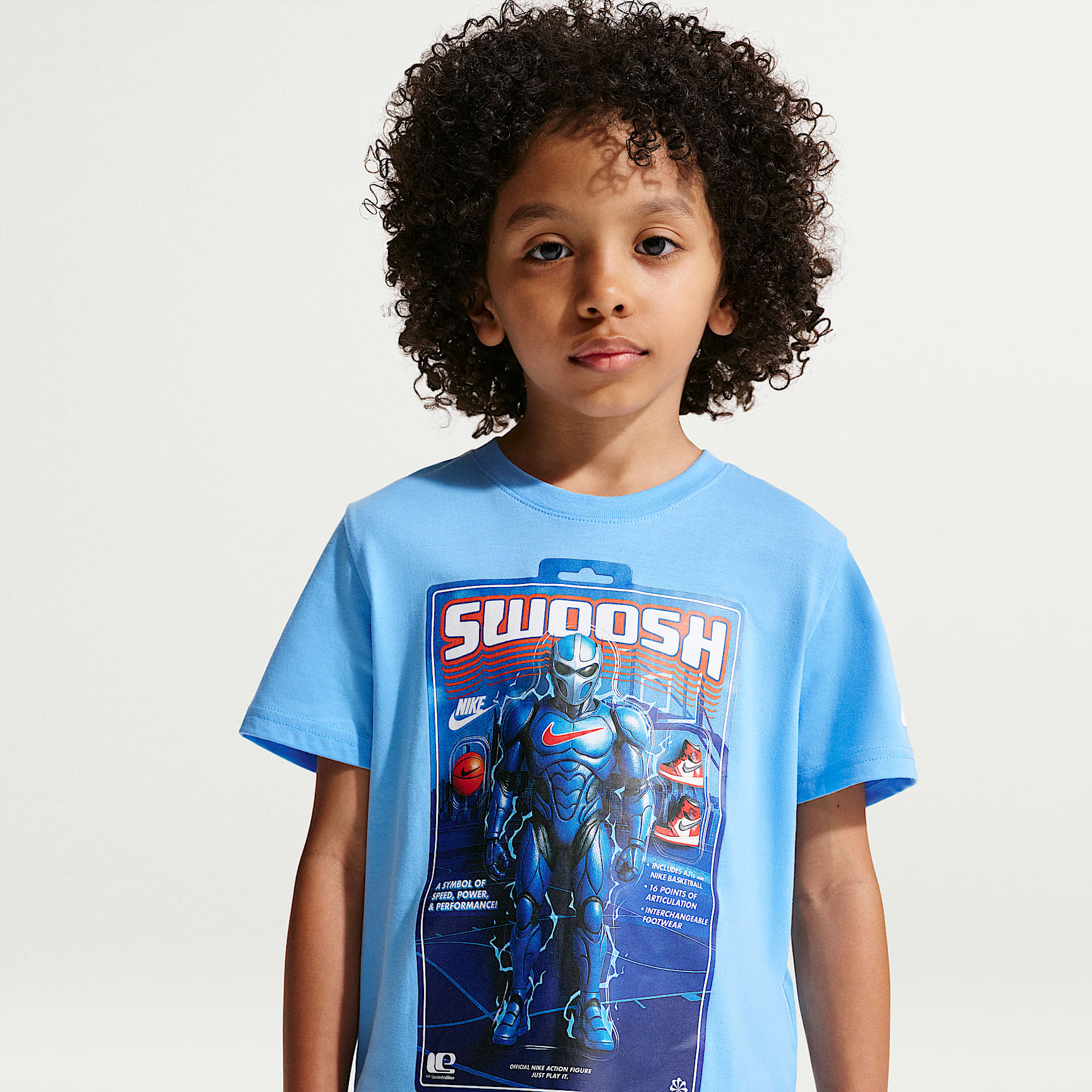 Nike Little Kids' Swoosh Action Figure T-Shirt