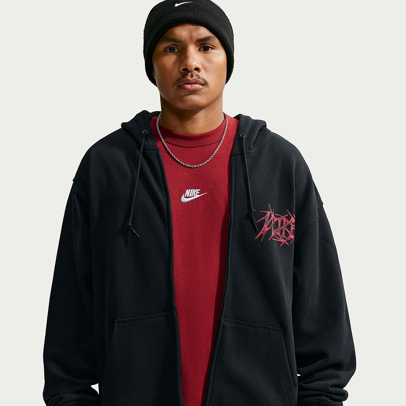 Sudadera con gorro de cierre completo para hombre Nike Sportswear