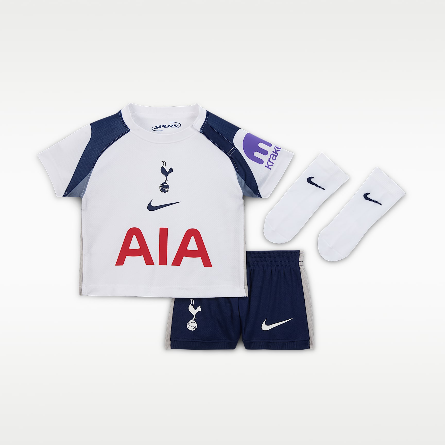 Tottenham Hotspur 2025/26 Stadium Home Baby/Toddler Nike Football Replica 3-Piece Kit