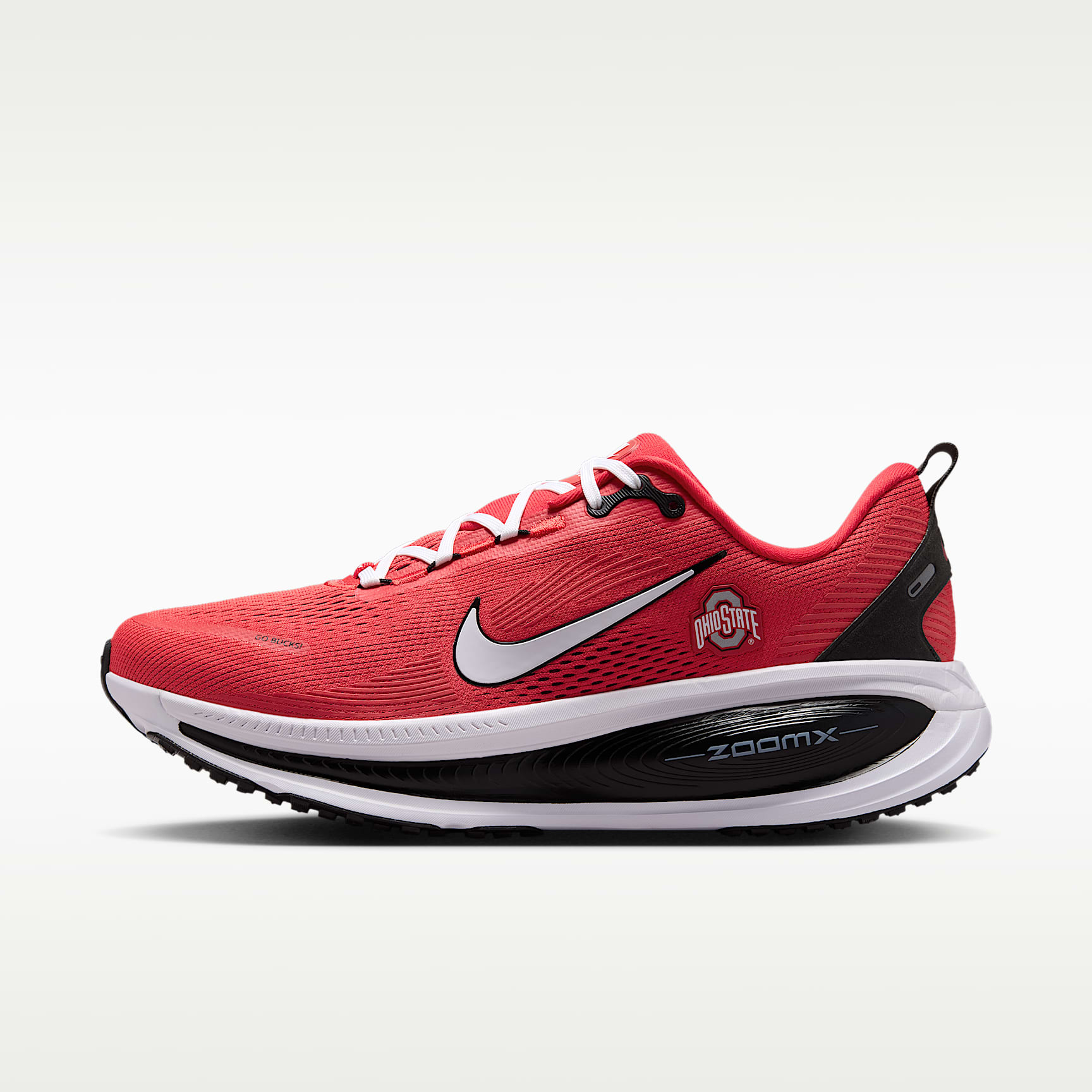Tenis de correr en pavimento para hombre Nike College Vomero 18 (Ohio State)