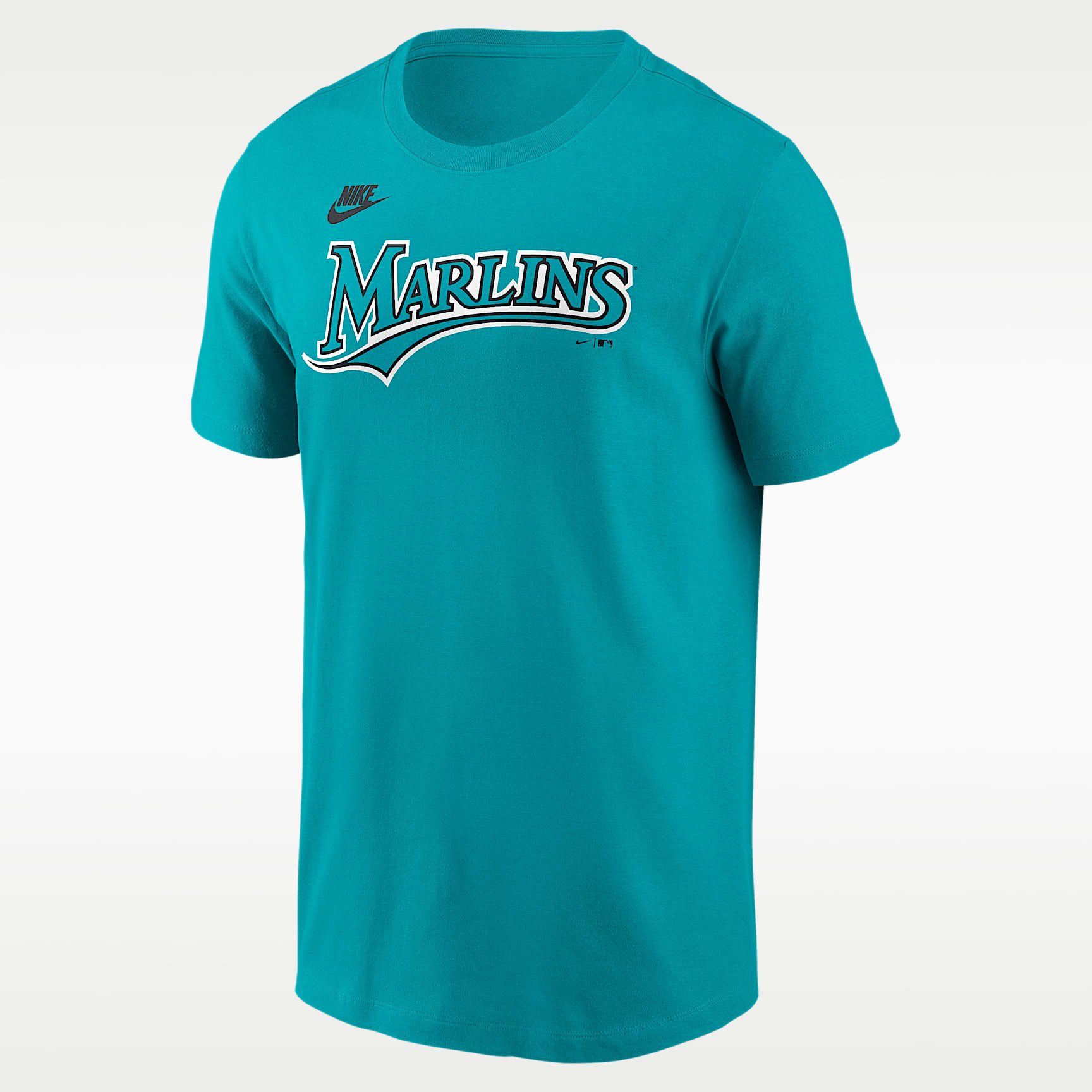 Playera Nike de la MLB para hombre Florida Marlins Cooperstown Wordmark