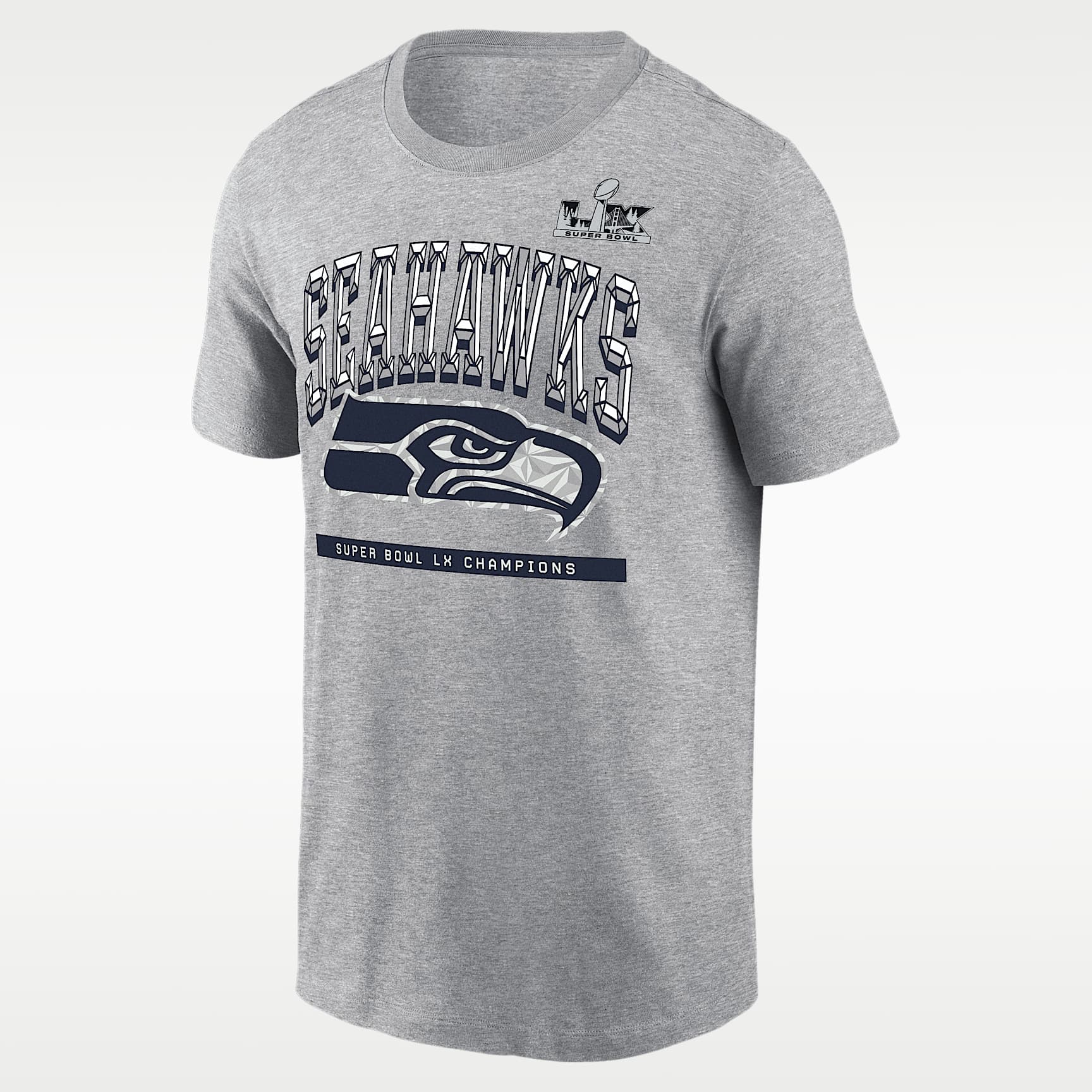 Playera Nike de la NFL para hombre Seattle Seahawks Super Bowl LX Champions Ice Classic Roster