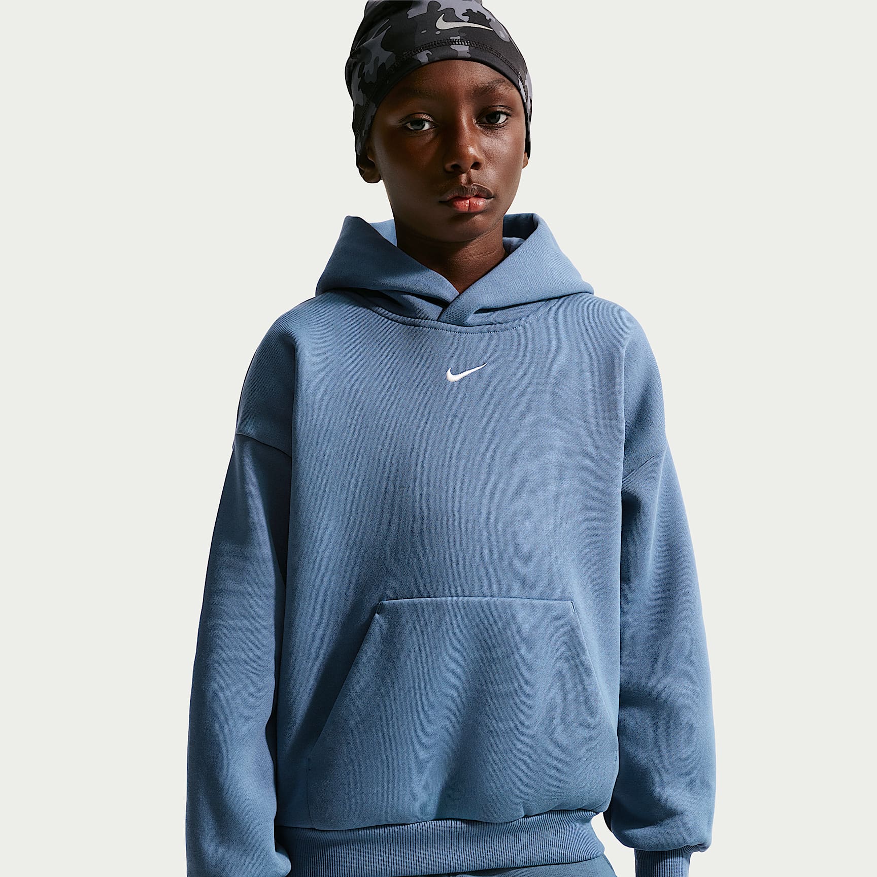 Nike Sportswear Solo Swoosh Big Kids' Fleece Pullover Hoodie