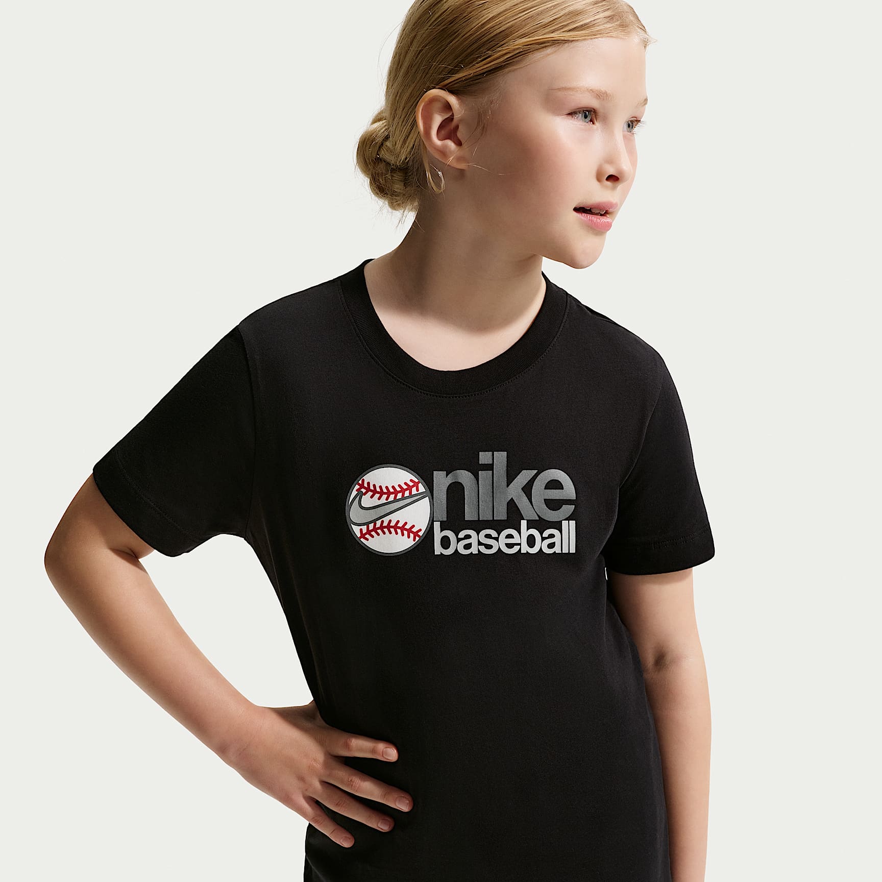 Playera de béisbol para niños talla grande Nike