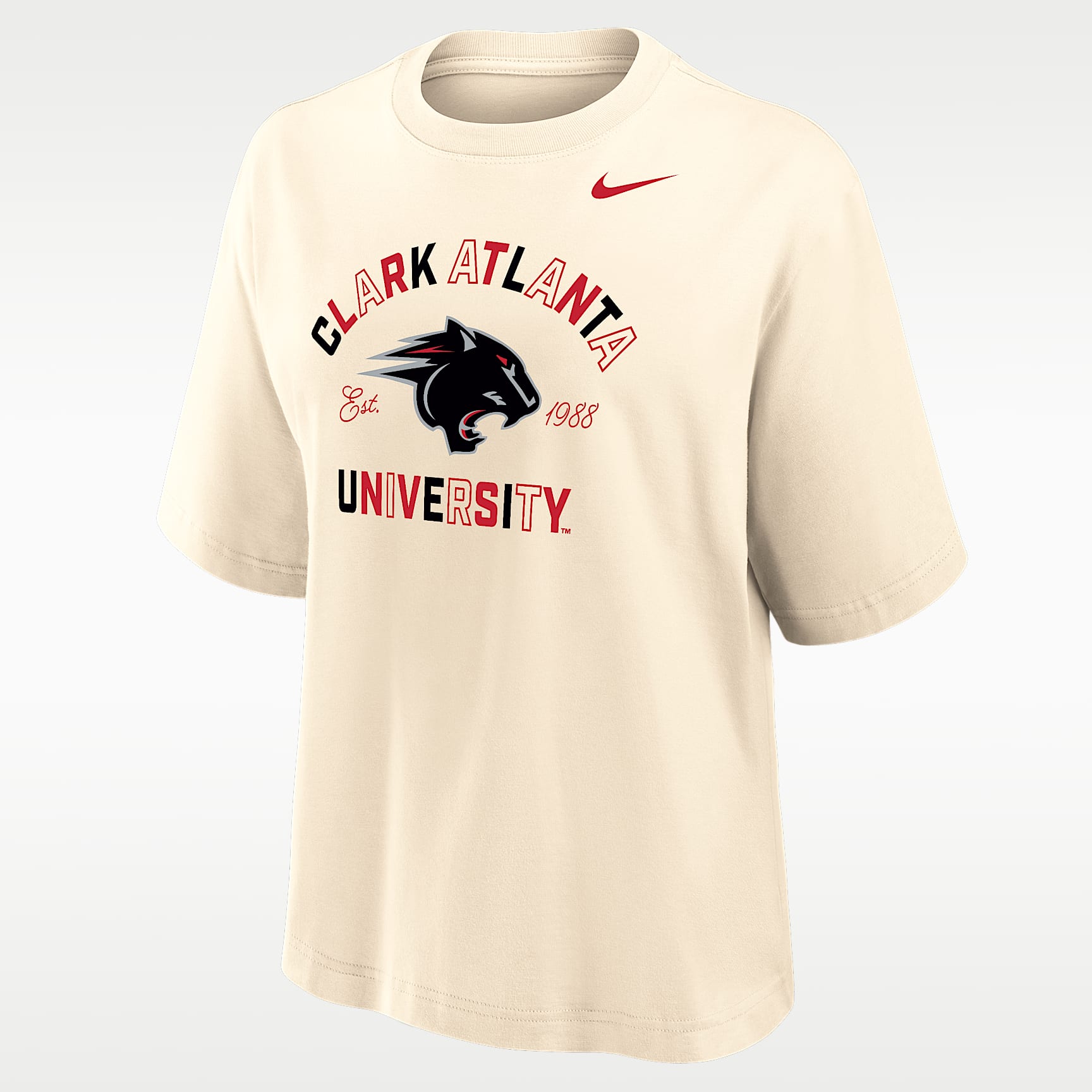Nike College (Clark Atlanta University) Women's Boxy Cotton T-Shirt
