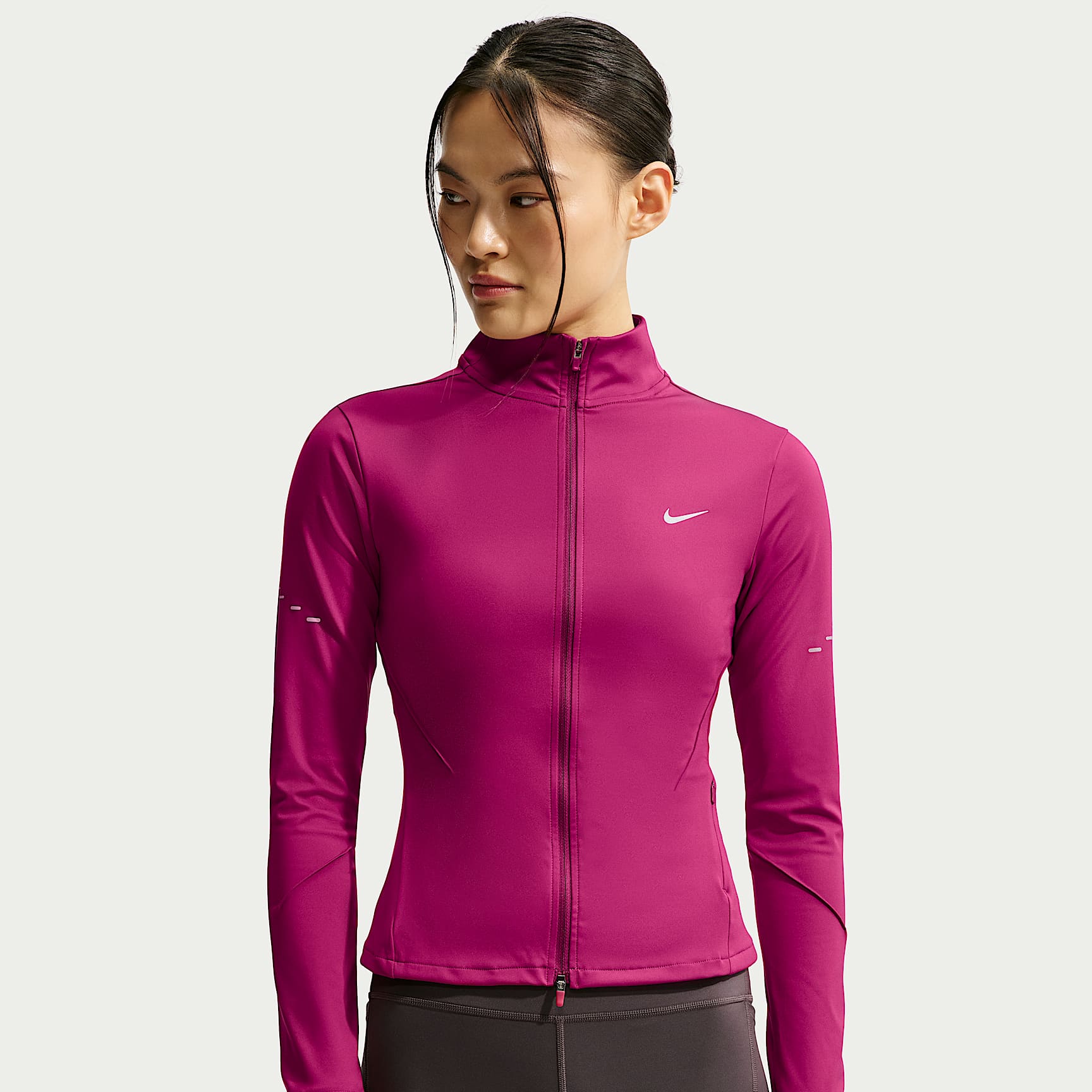 Chamarra de correr Dri-FIT de cierre completo para mujer Nike Swift