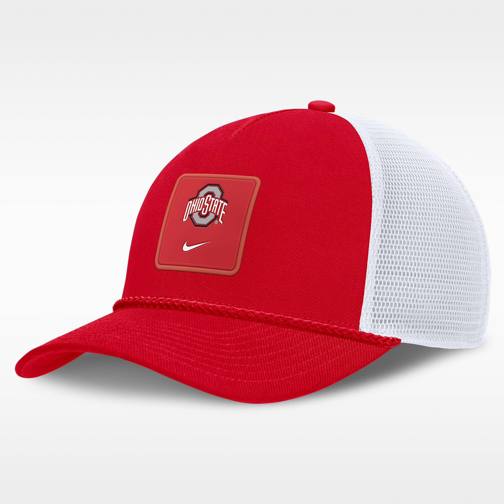 Ohio State Sideline Gameday Rope Men's Nike College Trucker Adjustable Hat