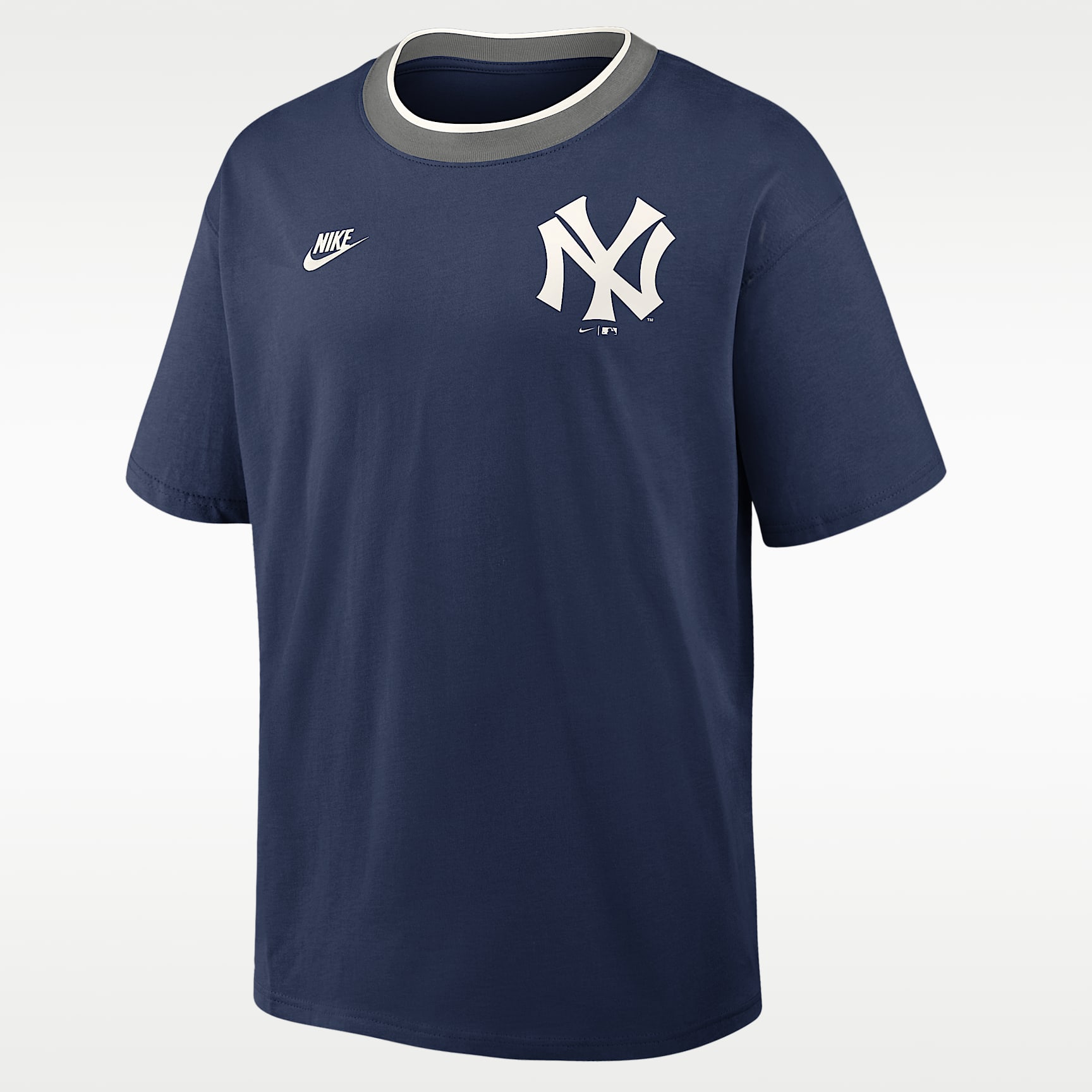 Playera Nike de la MLB para hombre New York Yankees Cooperstown Ringer