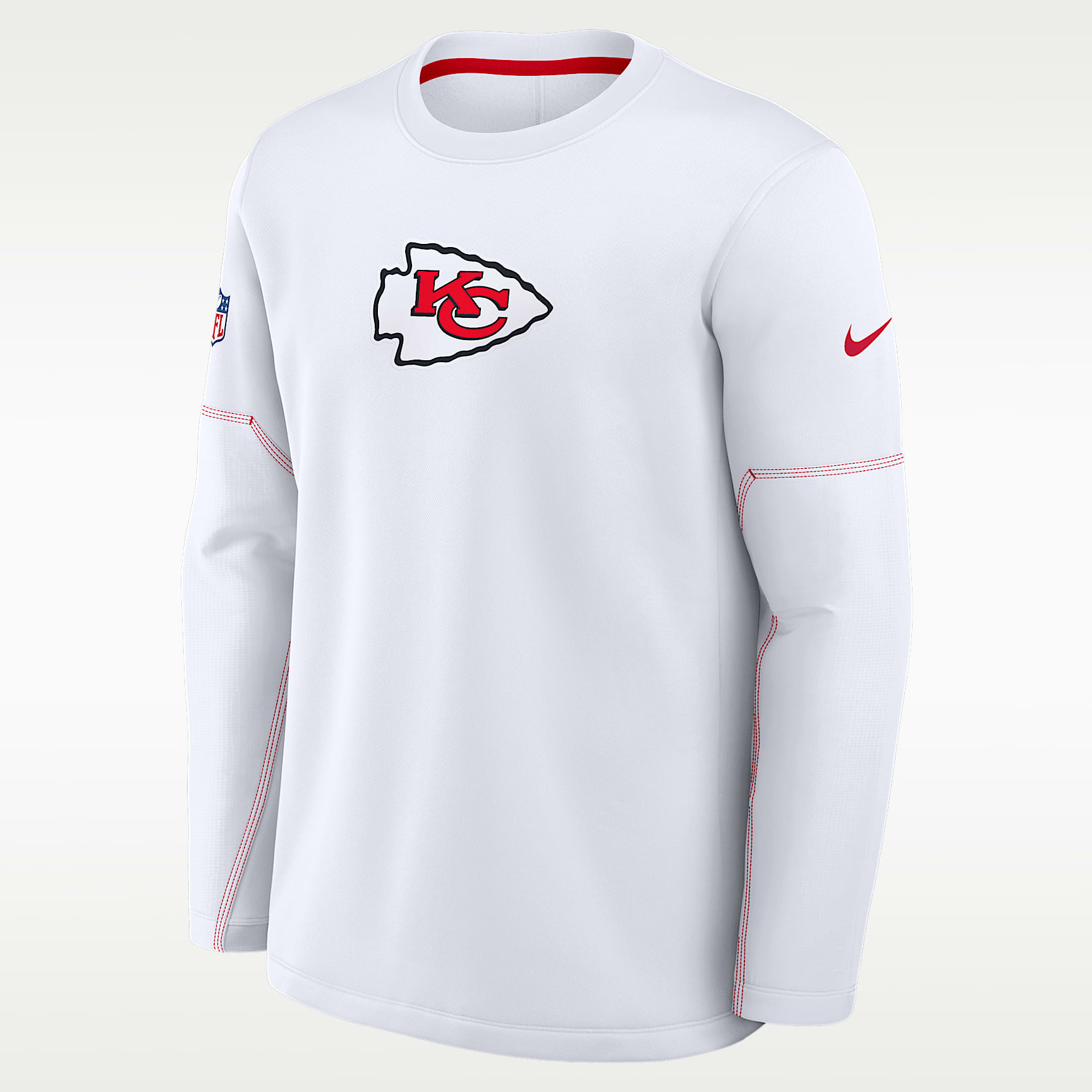 Kansas City Chiefs Sideline Coaches Men's Nike Therma-FIT NFL Long-Sleeve T-Shirt