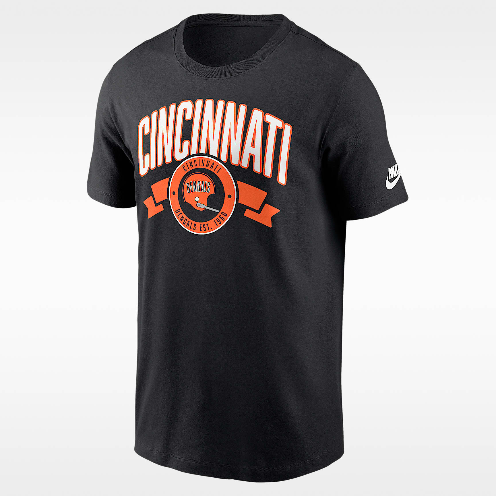Cincinnati Bengals Rewind Front And Back Hit Essential Men's Nike NFL T-Shirt