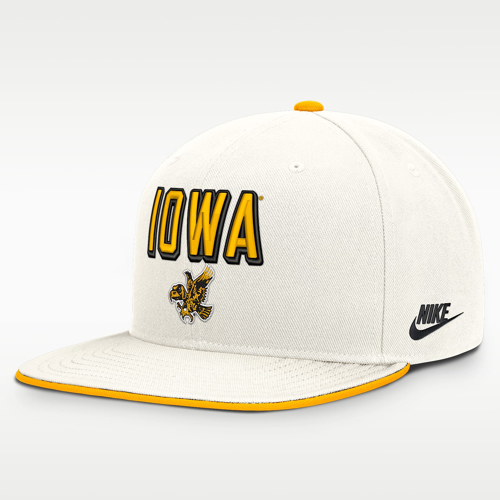 Gorra universitaria Nike Dri-FIT ajustable para hombre Iowa Legacy Letter & Mascot Pro