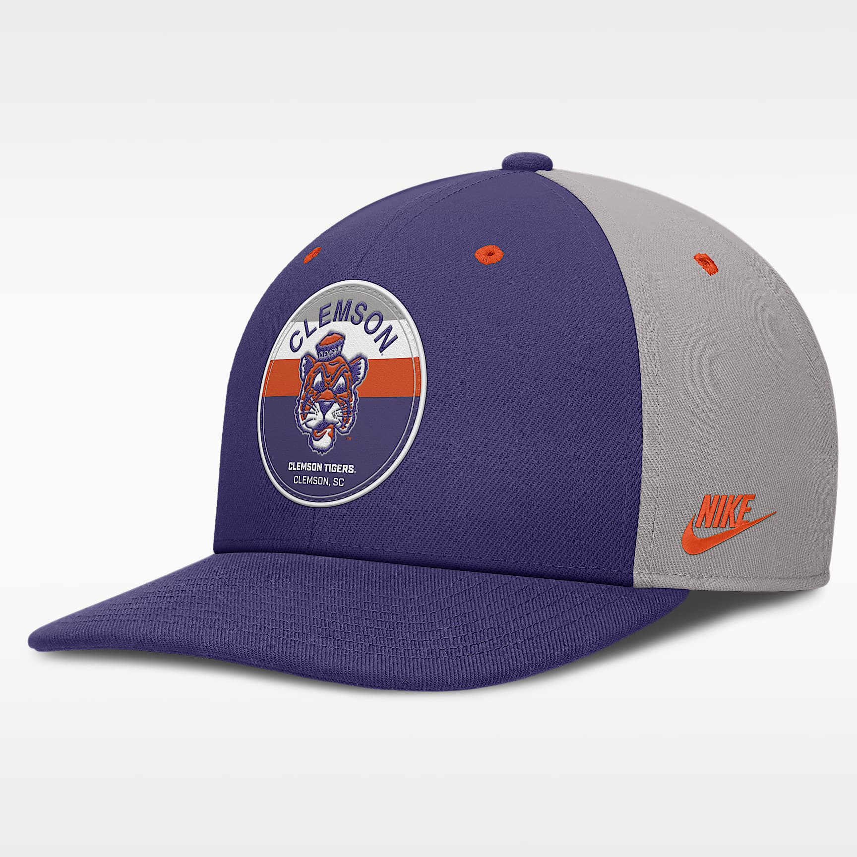 Clemson Athletic Prep Pro Men's Nike Dri-FIT College Adjustable Hat