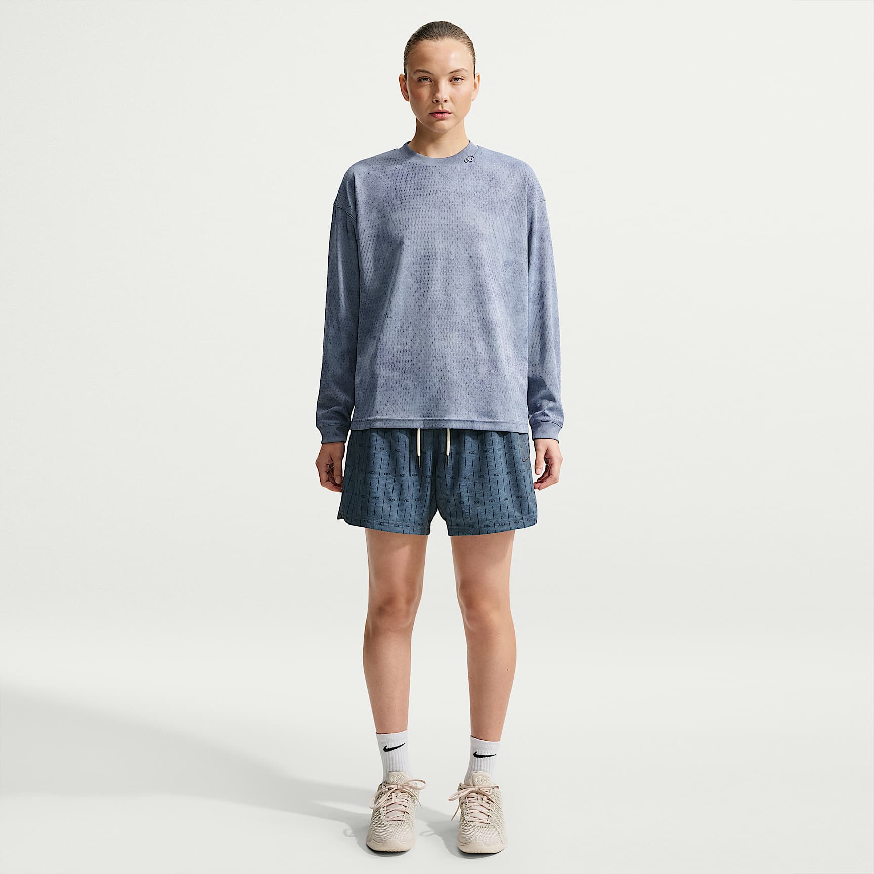 Shorts de básquetbol de malla Dri-FIT de 13 cm para mujer Caitlin Standard Issue