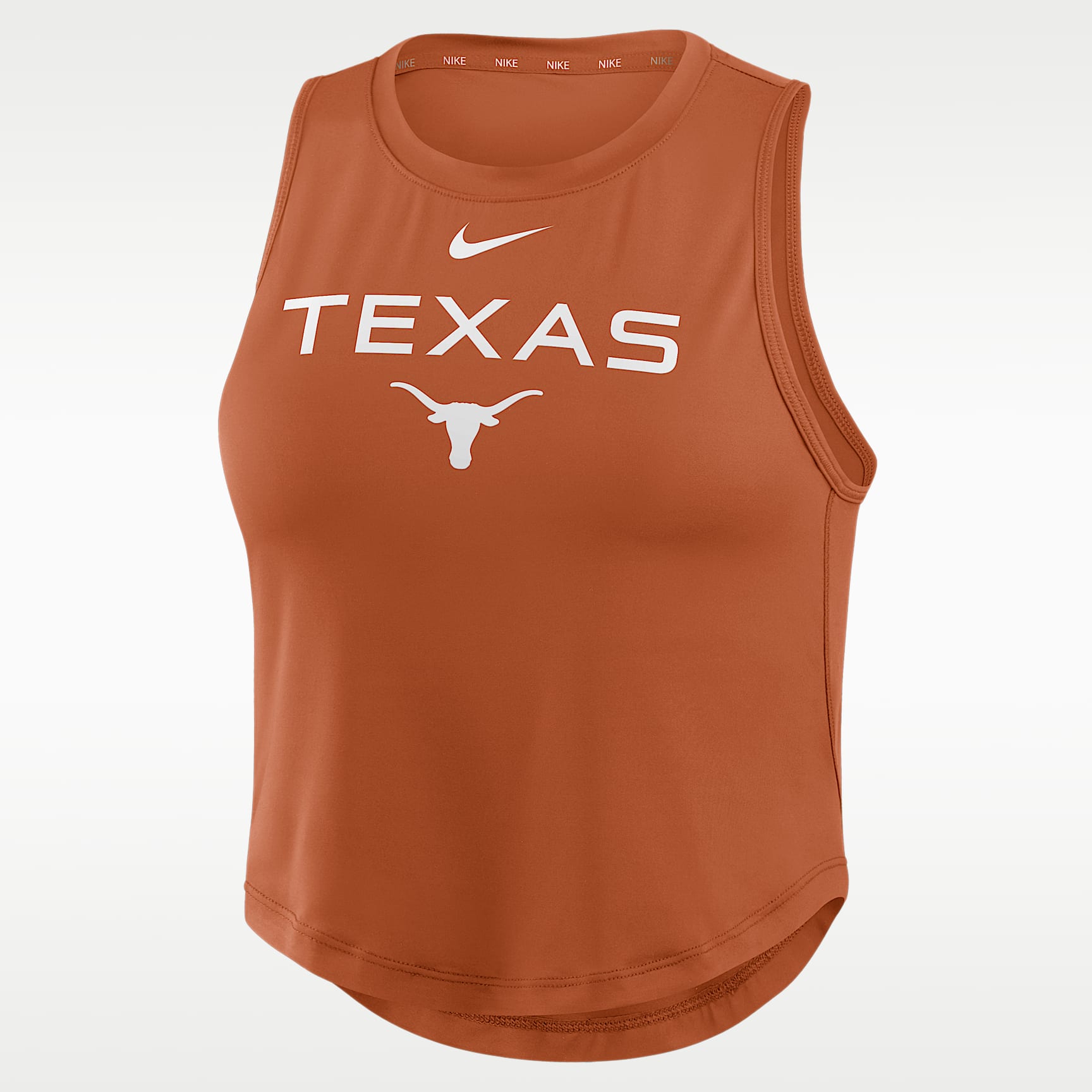 Texas One Women's Nike Dri-Fit Cropped Tank Top